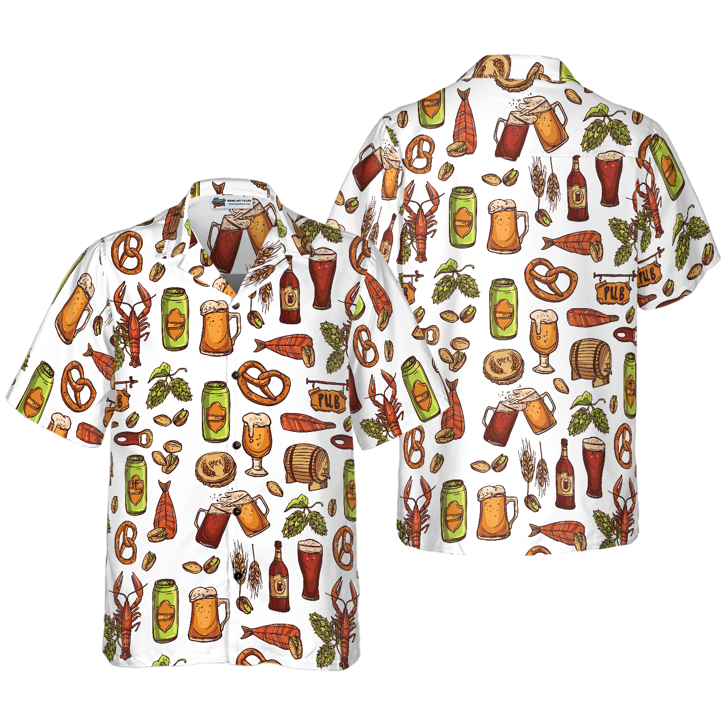 Let's Drink Premium Beer Hawaiian Shirt