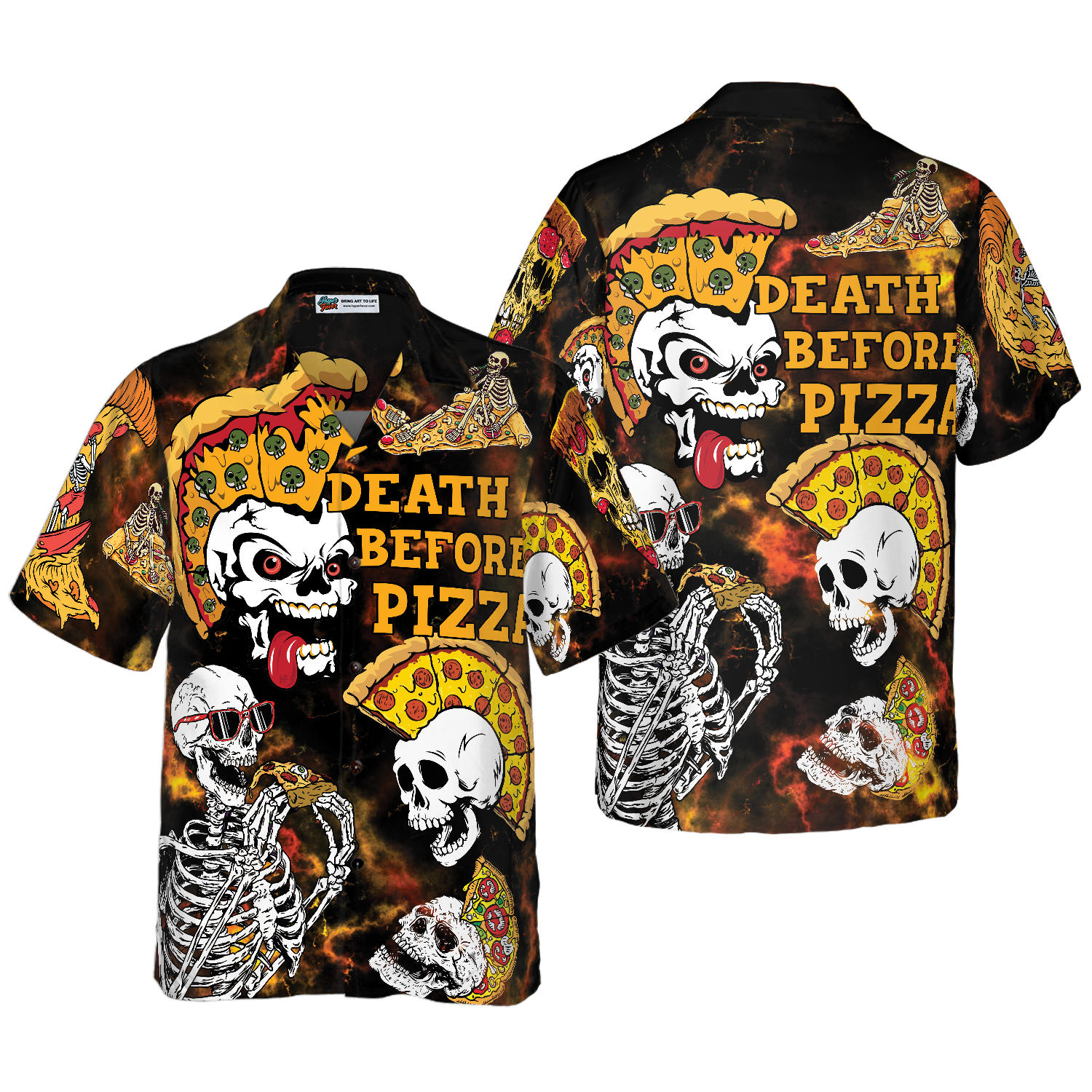 Pizza Rock Shirt For Men Hawaiian Shirt