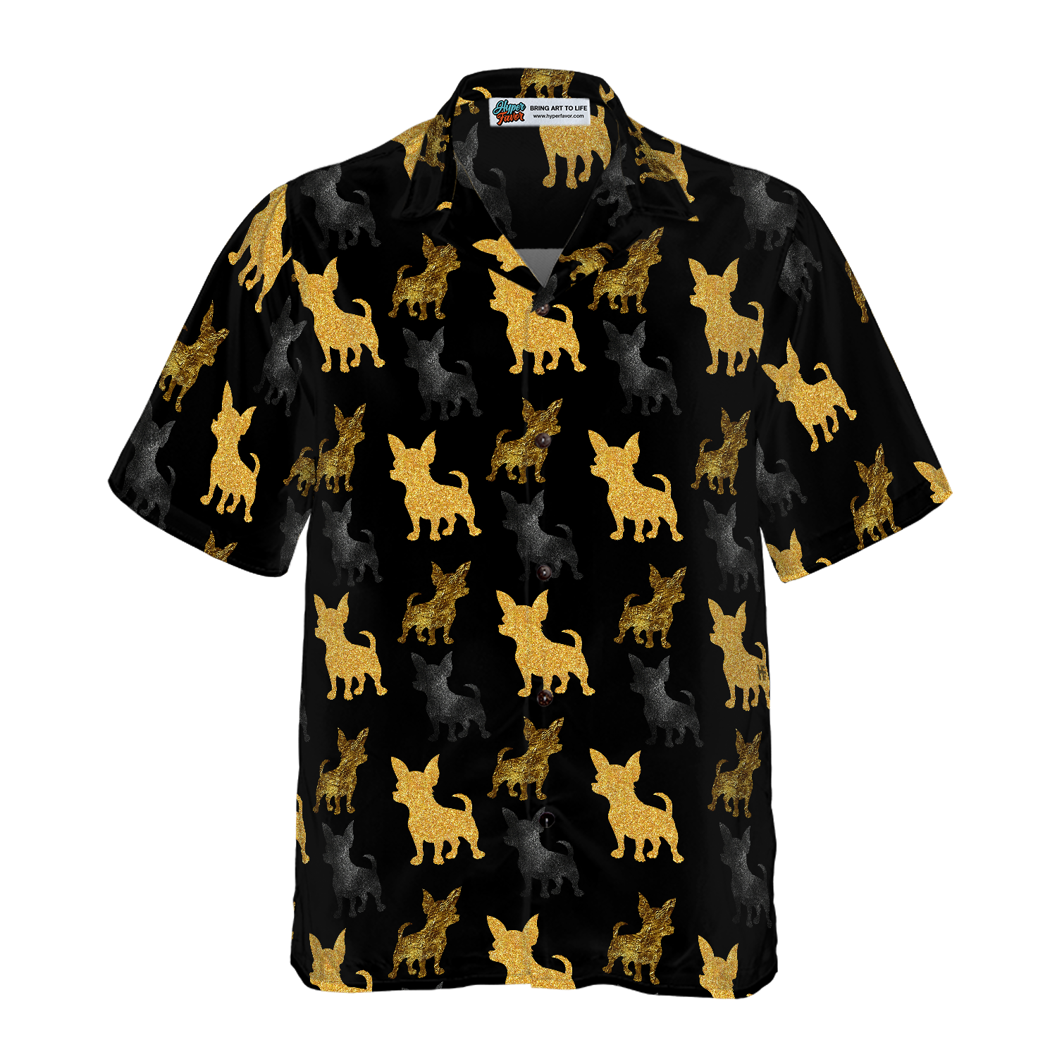 Golden Chihuahua Shirt For Men Hawaiian Shirt