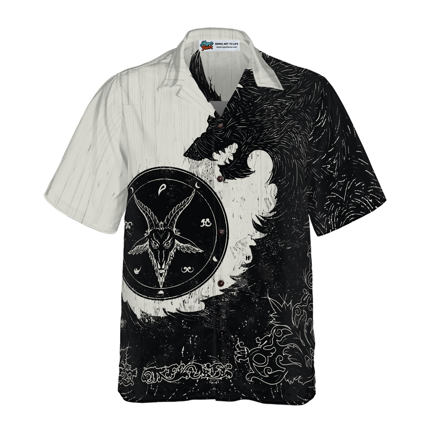 Black Wolf Shirt For Men Hawaiian Shirt