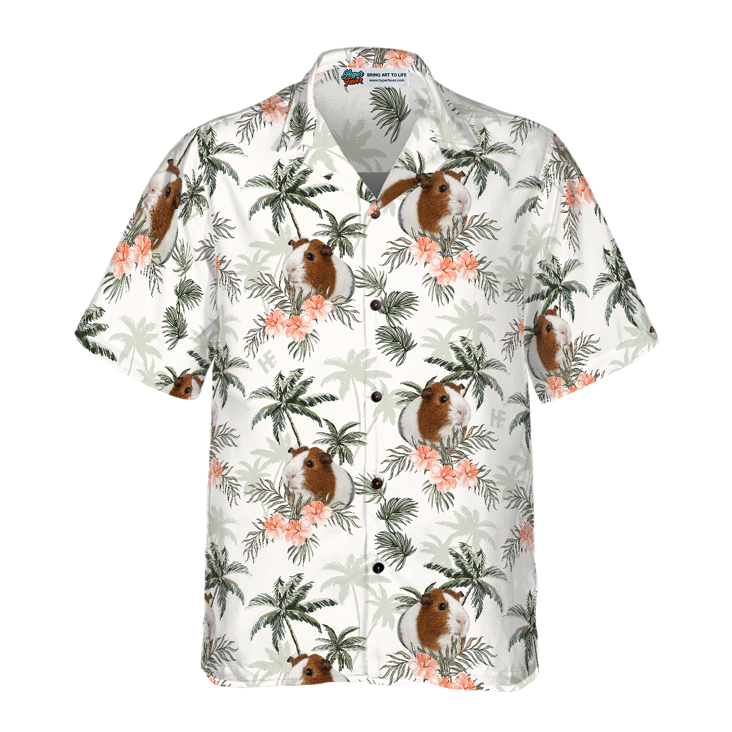 Tropical Guinea Pig Shirt For Men Hawaiian Shirt