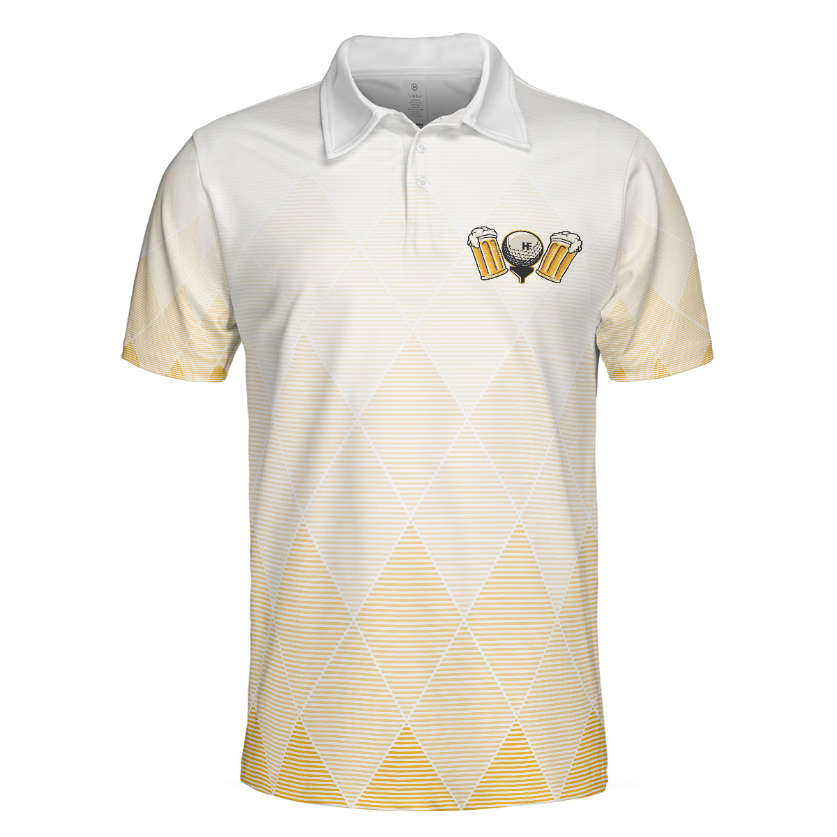 I Drink I Drive And I Know Things Argyle Pattern Golf Polo Shirt, Golf Shirt For Beer Lovers