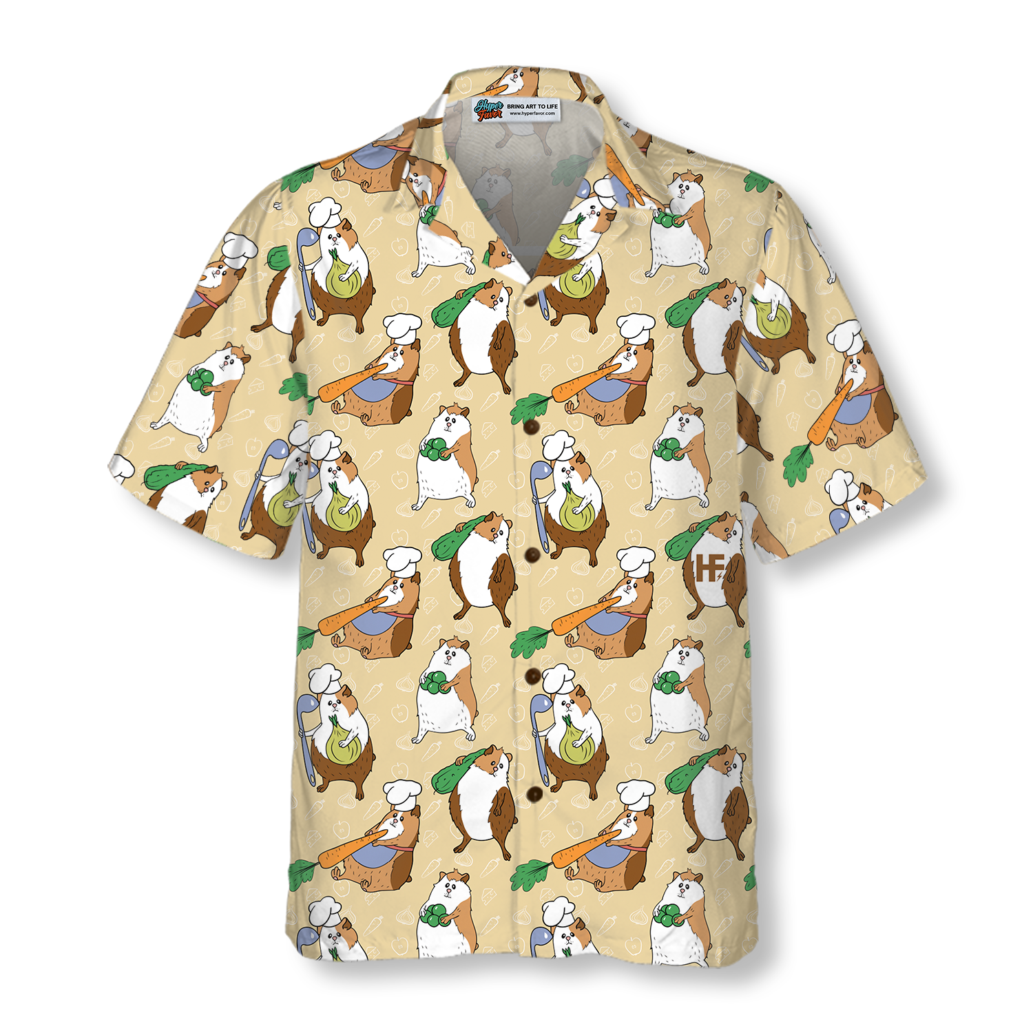 Guinea Pig Chef Shirt For Men Hawaiian Shirt