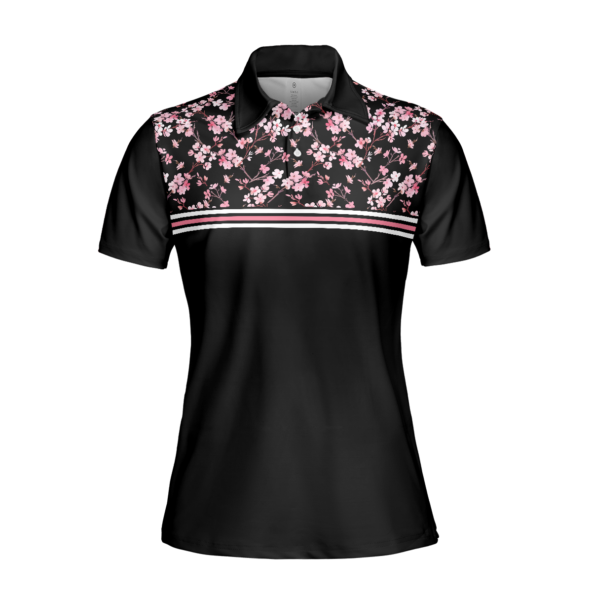 You Are Looking At My Putt Again Golf Short Sleeve Women Polo Shirt, Floral Golfing Shirt For Female Golfers