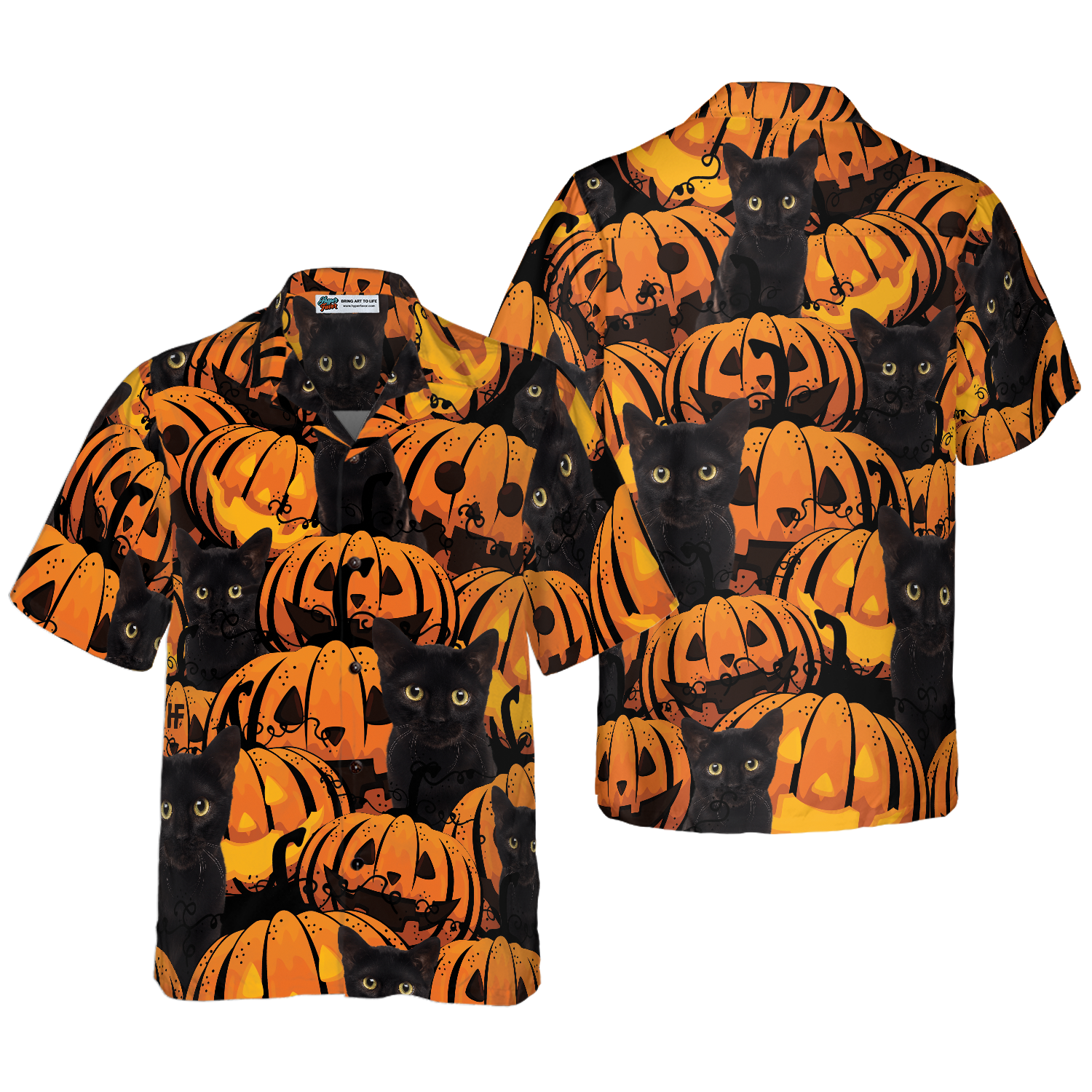 Personalized Pets And Halloween Pumpkin Custom Hawaiian Shirt