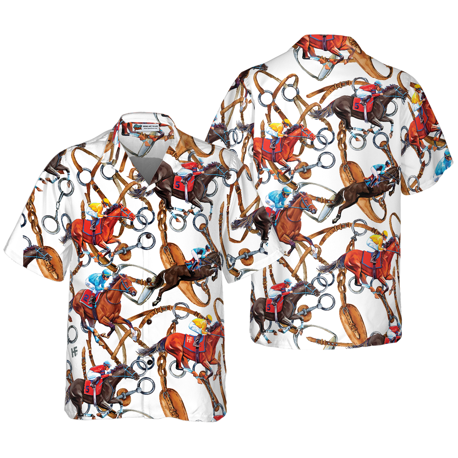 Horse Racing Shirt For Men Hawaiian Shirt