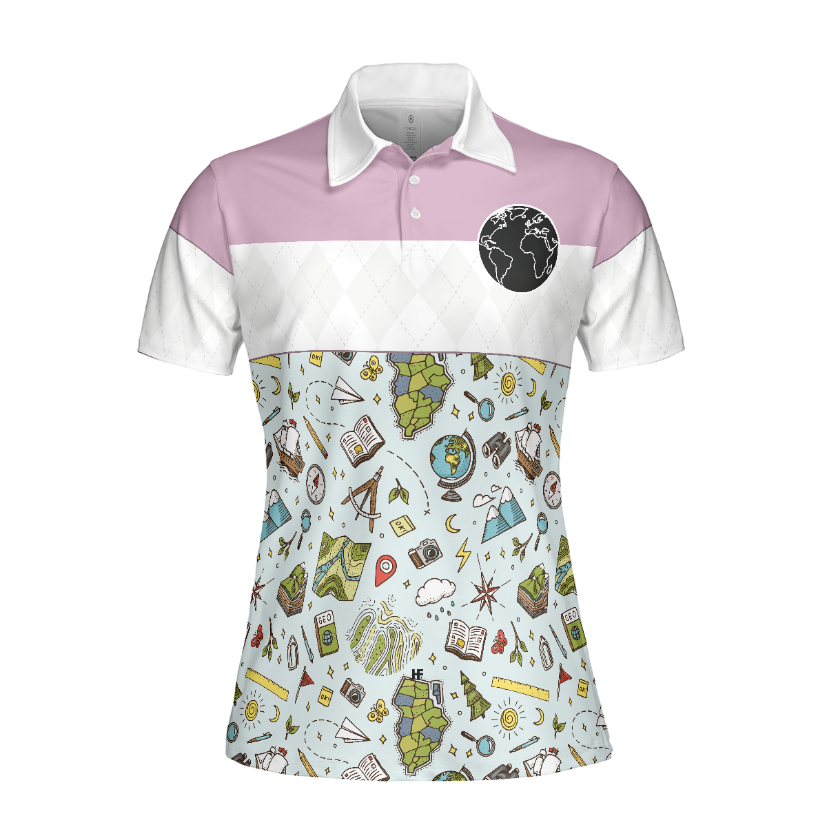 Geography Teacher Short Sleeve Women Polo Shirt