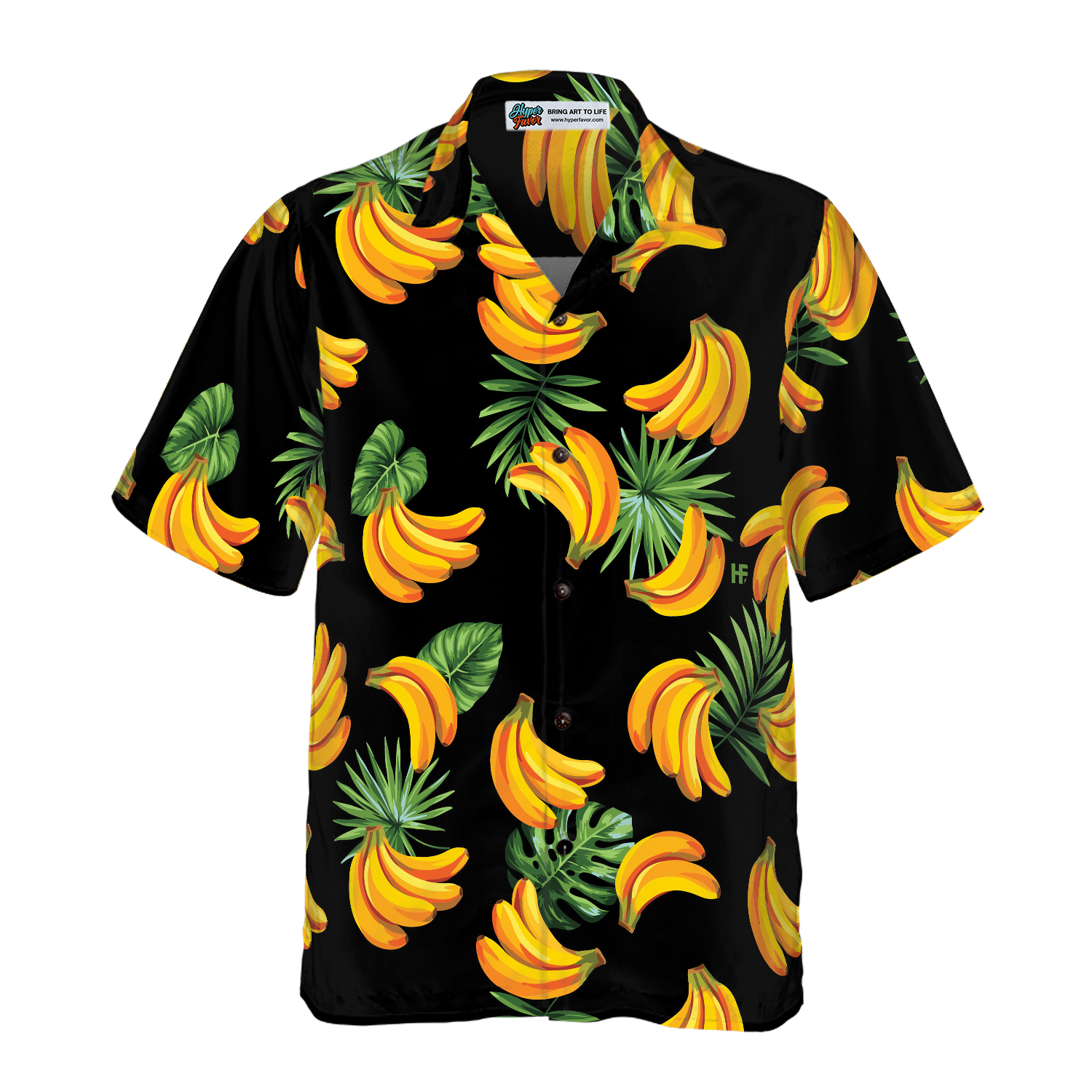 Banana & Tropical Palm Leaves Hawaiian Shirt