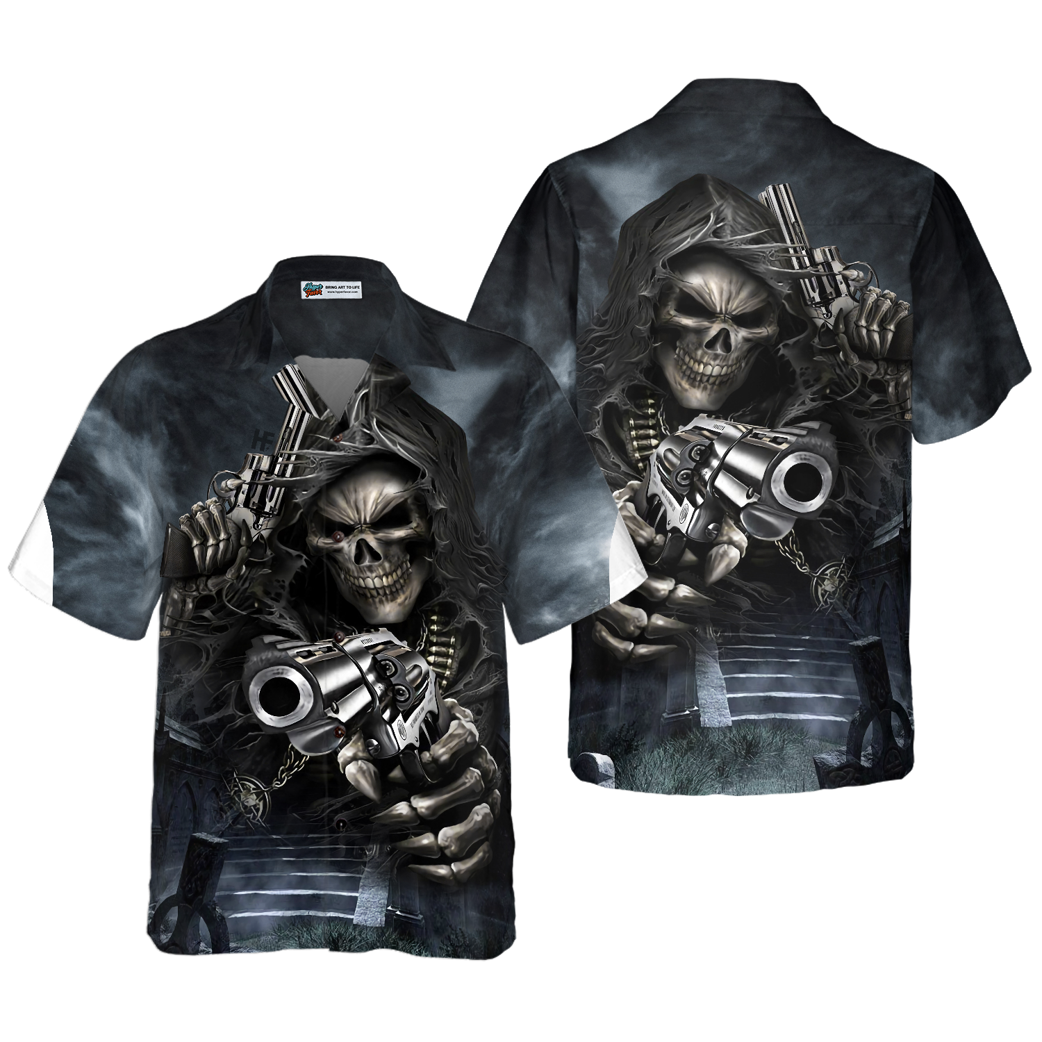 Hunter Skull Shirt For Men Hawaiian Shirt