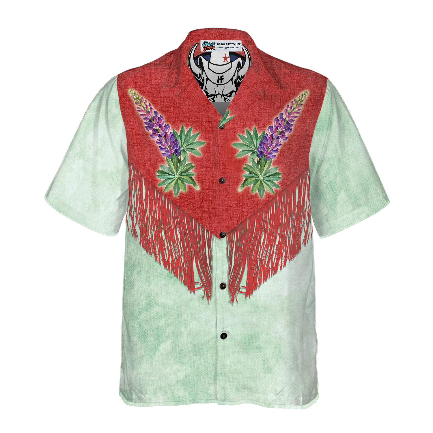Bluebonnet Cowboy Texas Vintage Western Hawaiian Shirt, Everything's Bigger In Texas Shirt, Texas Home Shirt For Men