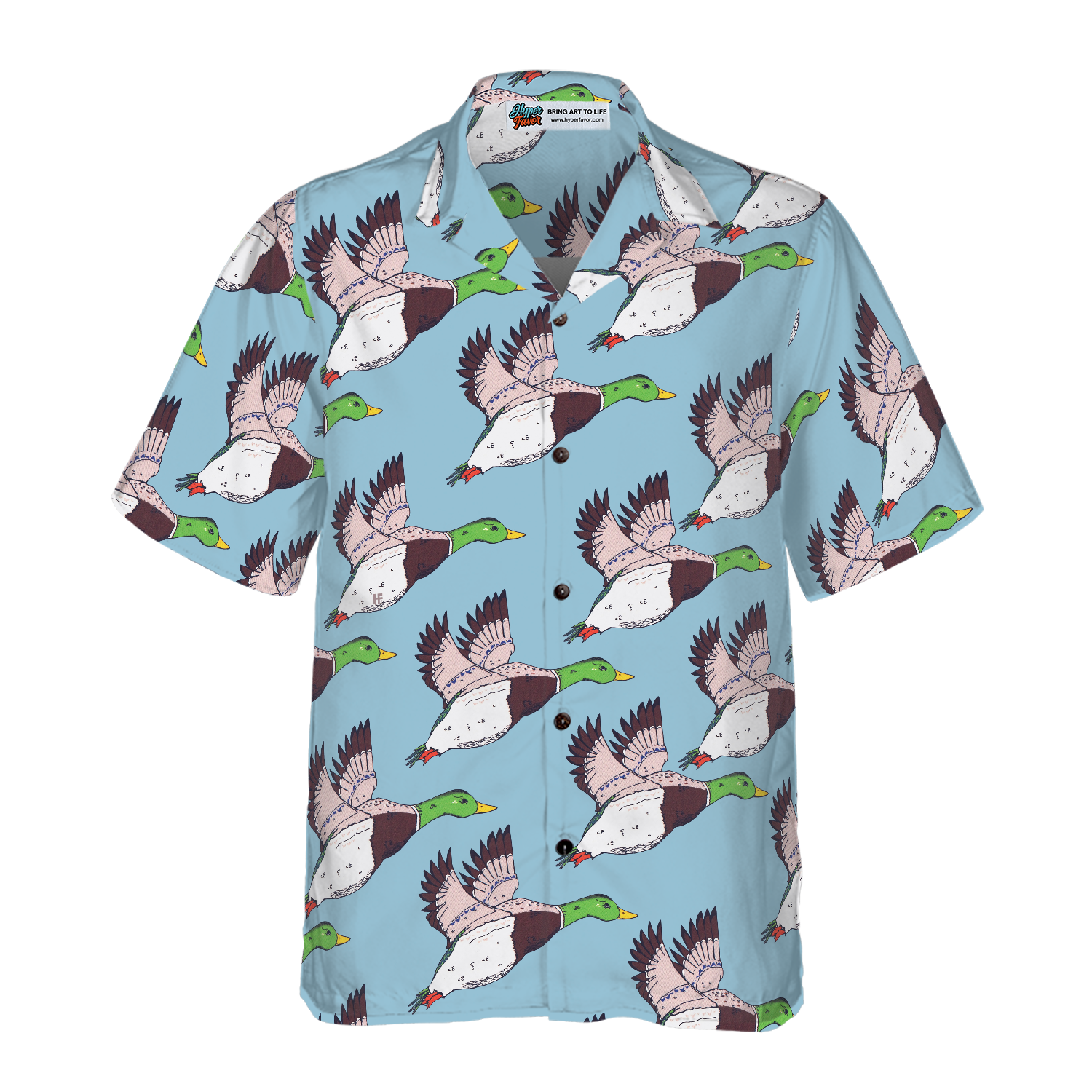 Flying Ducks Shirt For Men Hawaiian Shirt