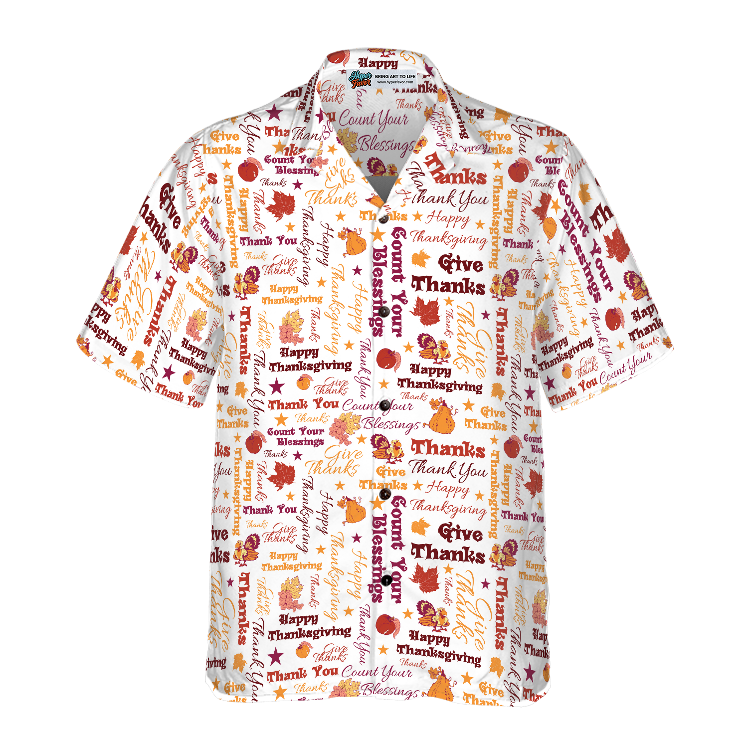 Give Thanks For Thanksgiving Day Hawaiian shirt