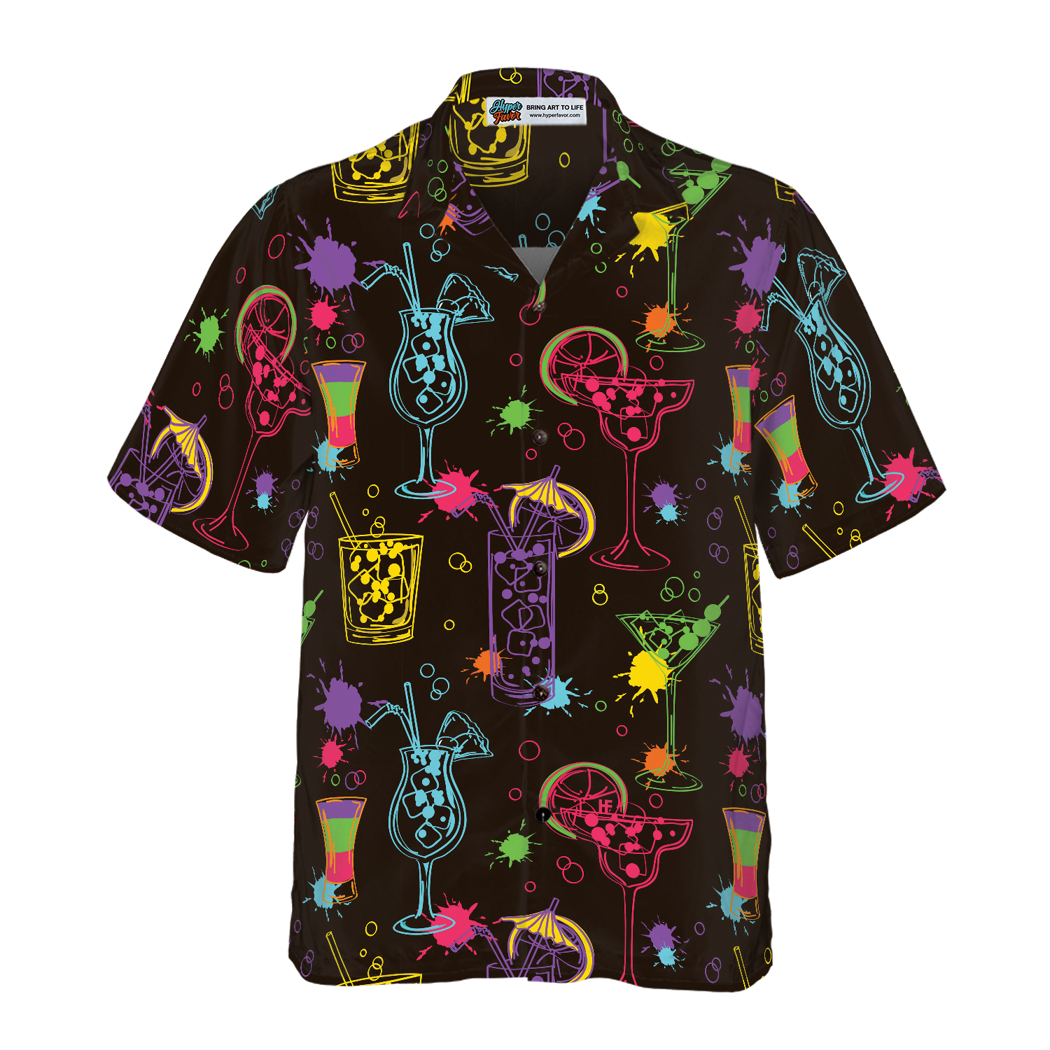 Colorful Cocktails Hawaiian Shirt