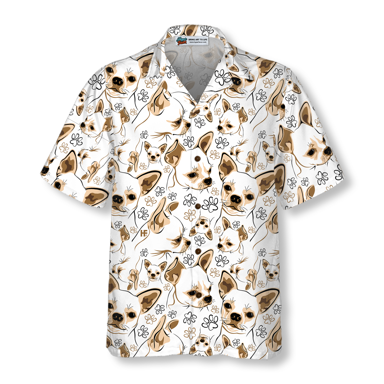 Cute Chihuahua Shirt For Men Hawaiian Shirt