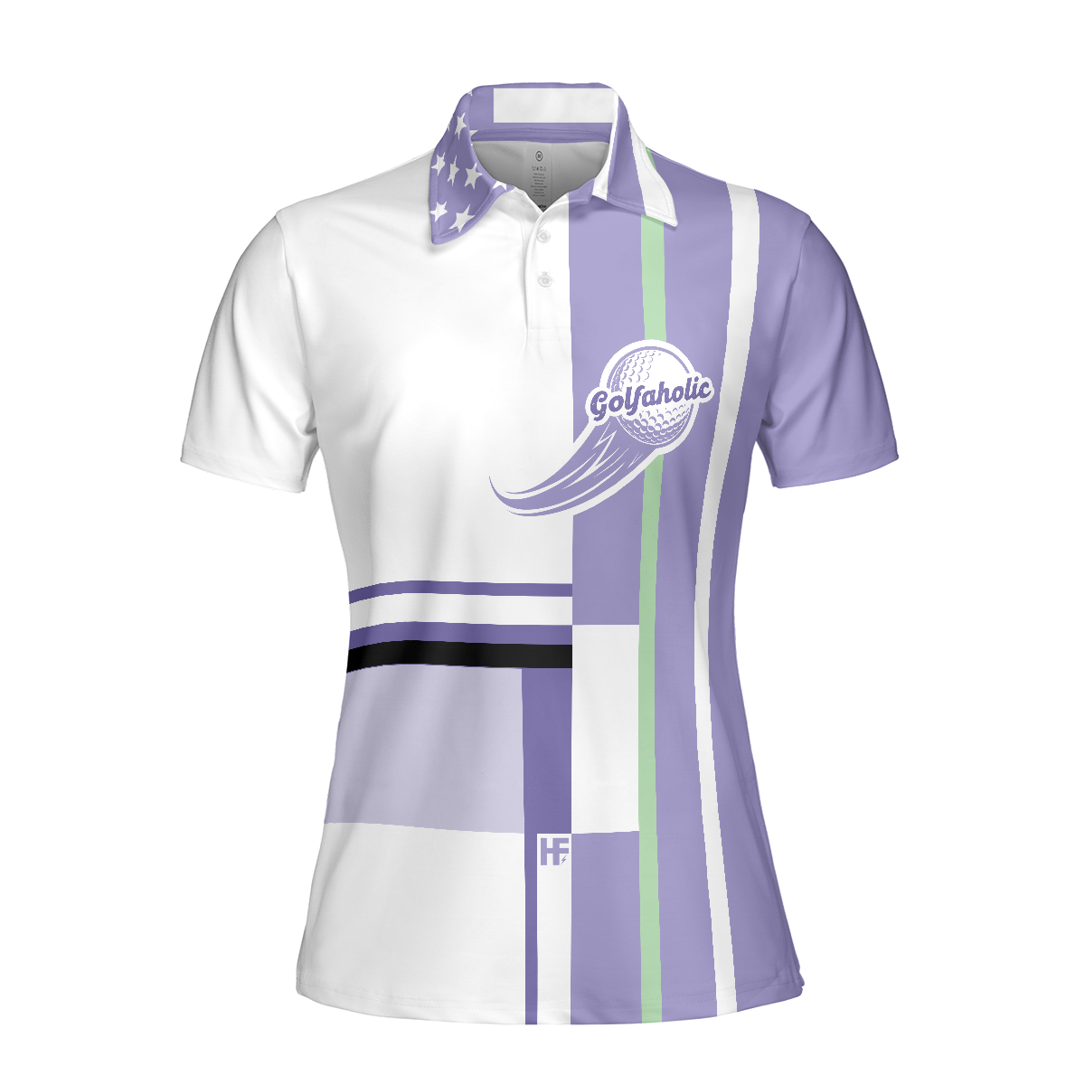 I Golf Like A Girl Try To Keep Up Short Sleeve Women Polo Shirt, Lavender Golf Shirt For Ladies