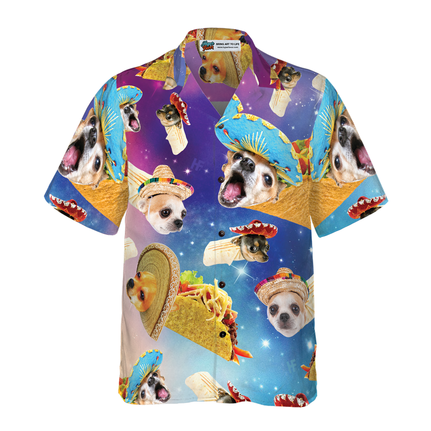 Taco Chihuahua Dog Hawaiian Shirt