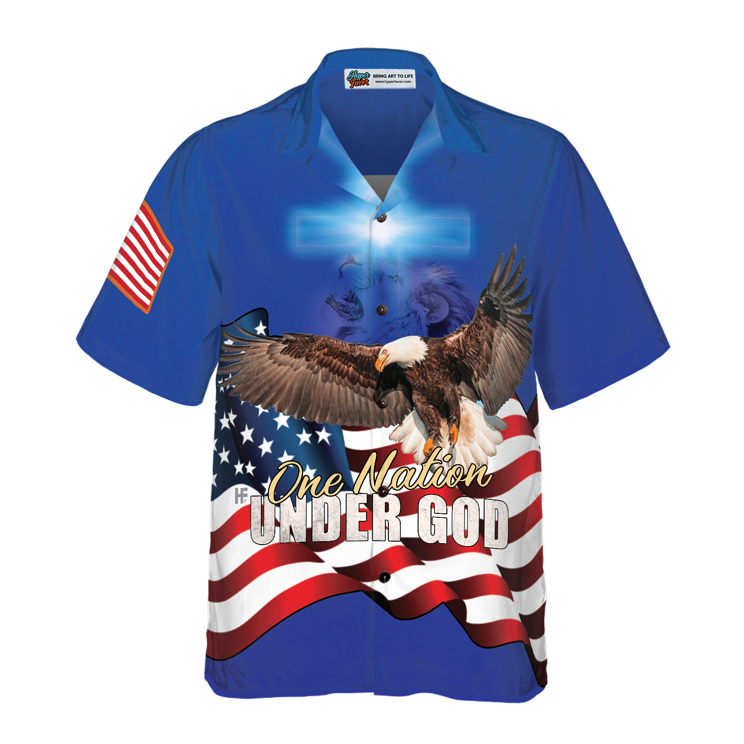 One Nation Under God V2 Hawaiian Shirt