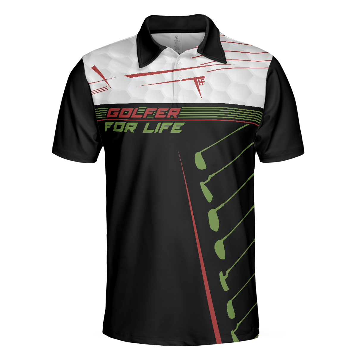 Golfer For Life Sporty And Elegant Design Golf Polo Shirt, Active Golf Shirt Design For Men, Best Golf Gift Idea