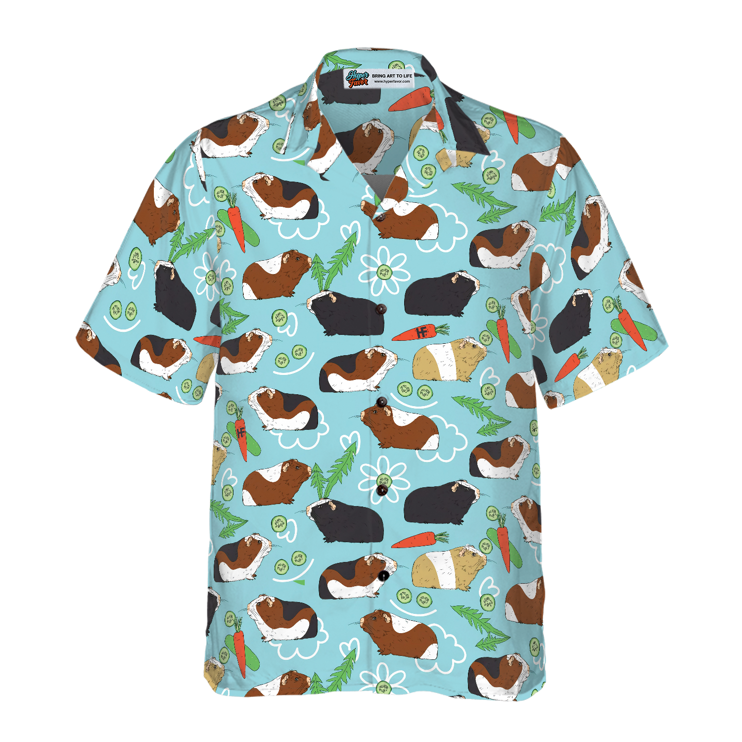 Guinea Pig Seamless Pattern V1 Hawaiian Shirt