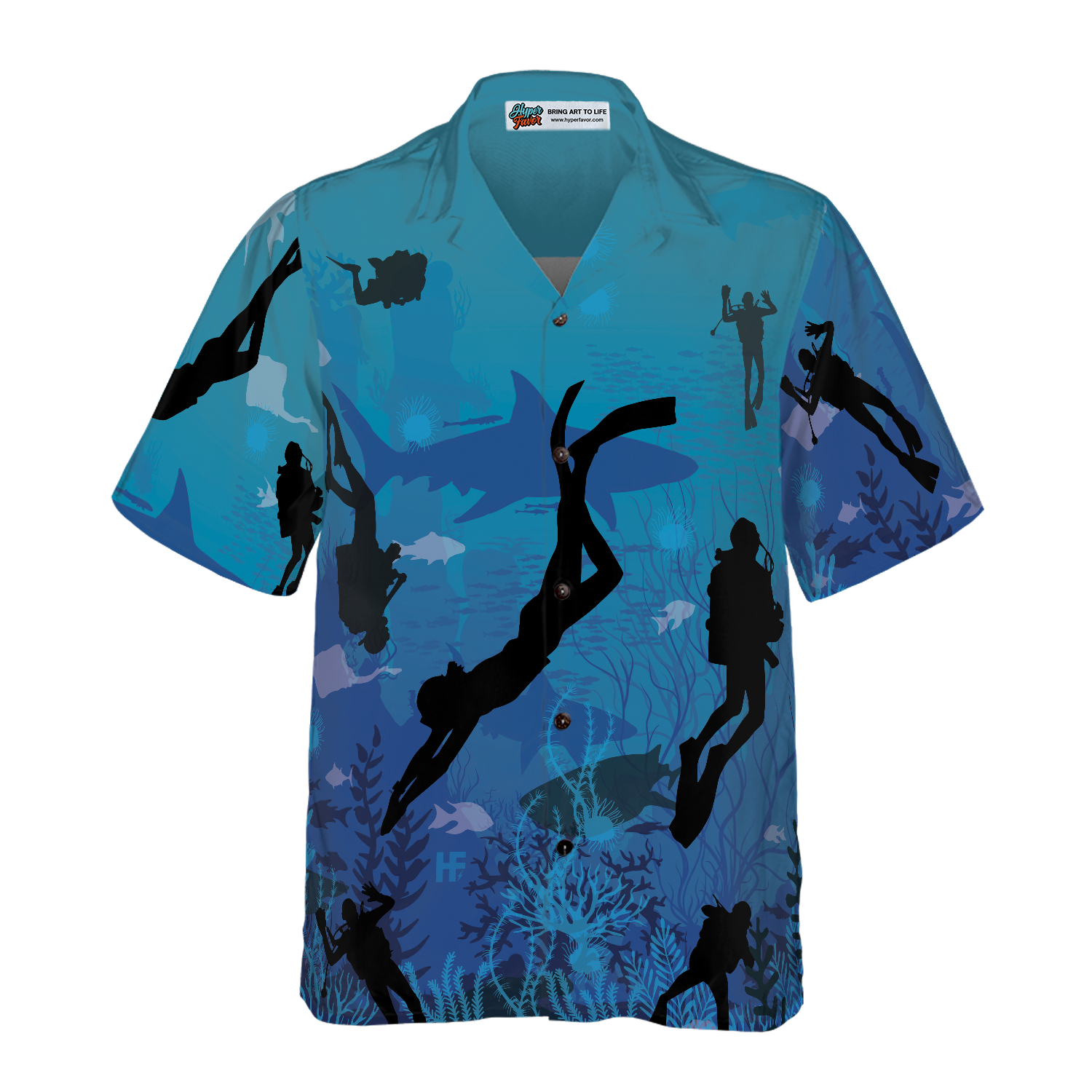 Diving Into Ocean Life Hawaiian Shirt