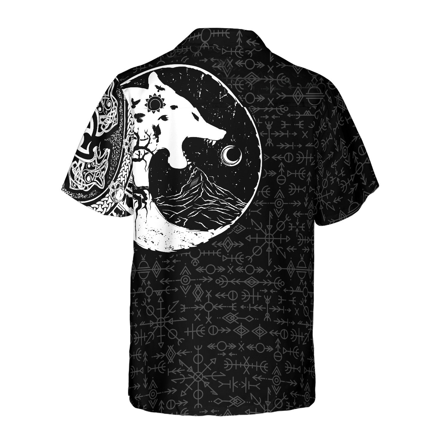Viking Myths Wolf Hawaiian Shirt