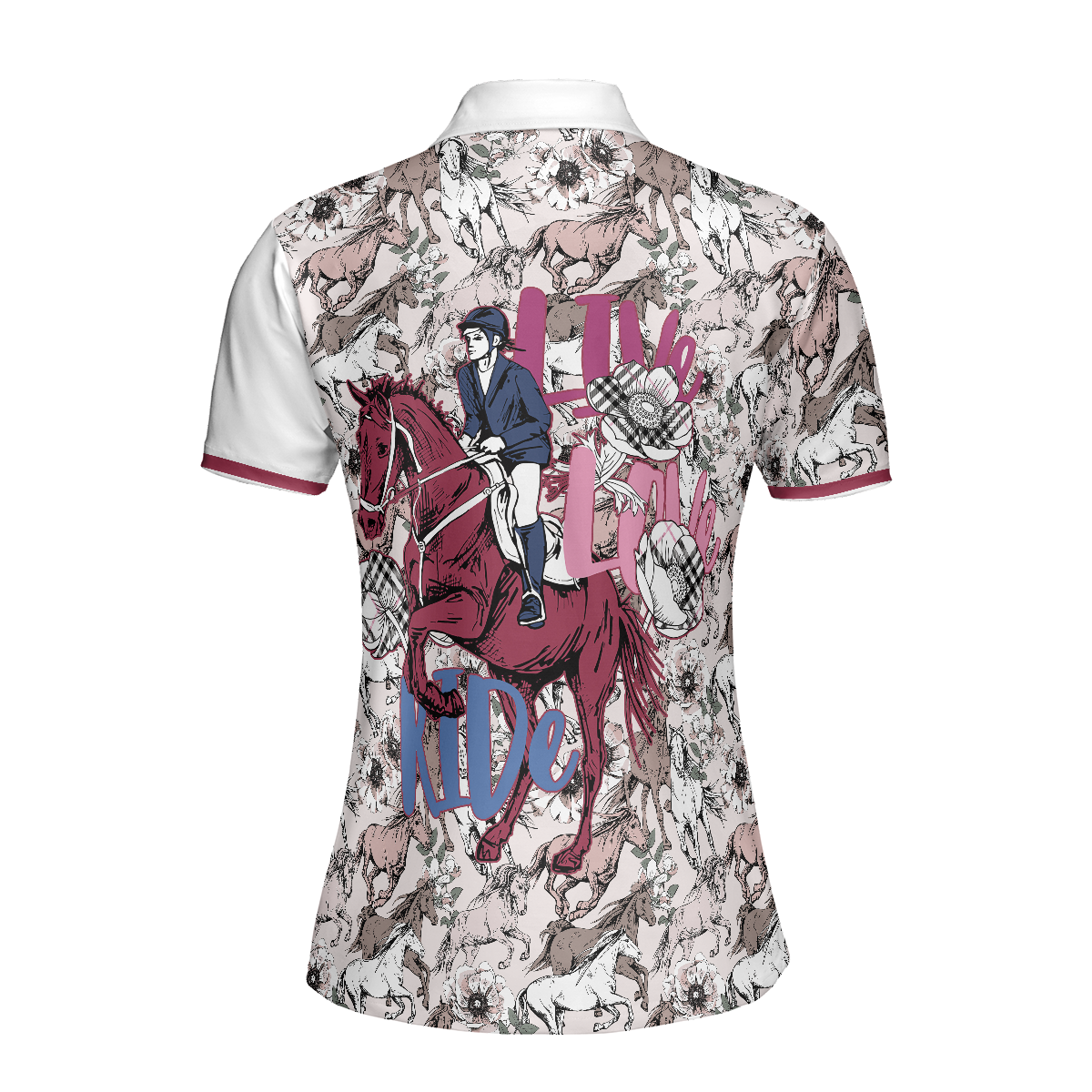 Just A Girl Who Loves Horses Short Sleeve Women Polo Shirt