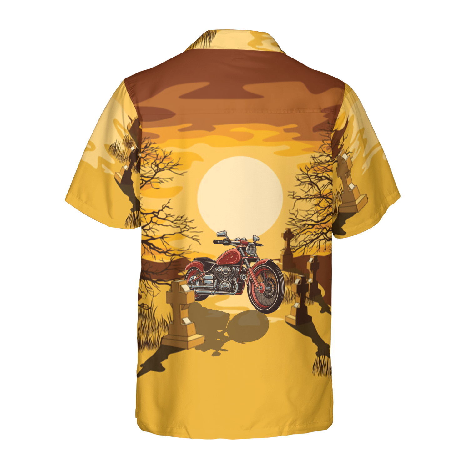 My Broom Broke So I Ride Motorcycle Halloween Hawaiian Shirt, Halloween Shirt For Men And Women