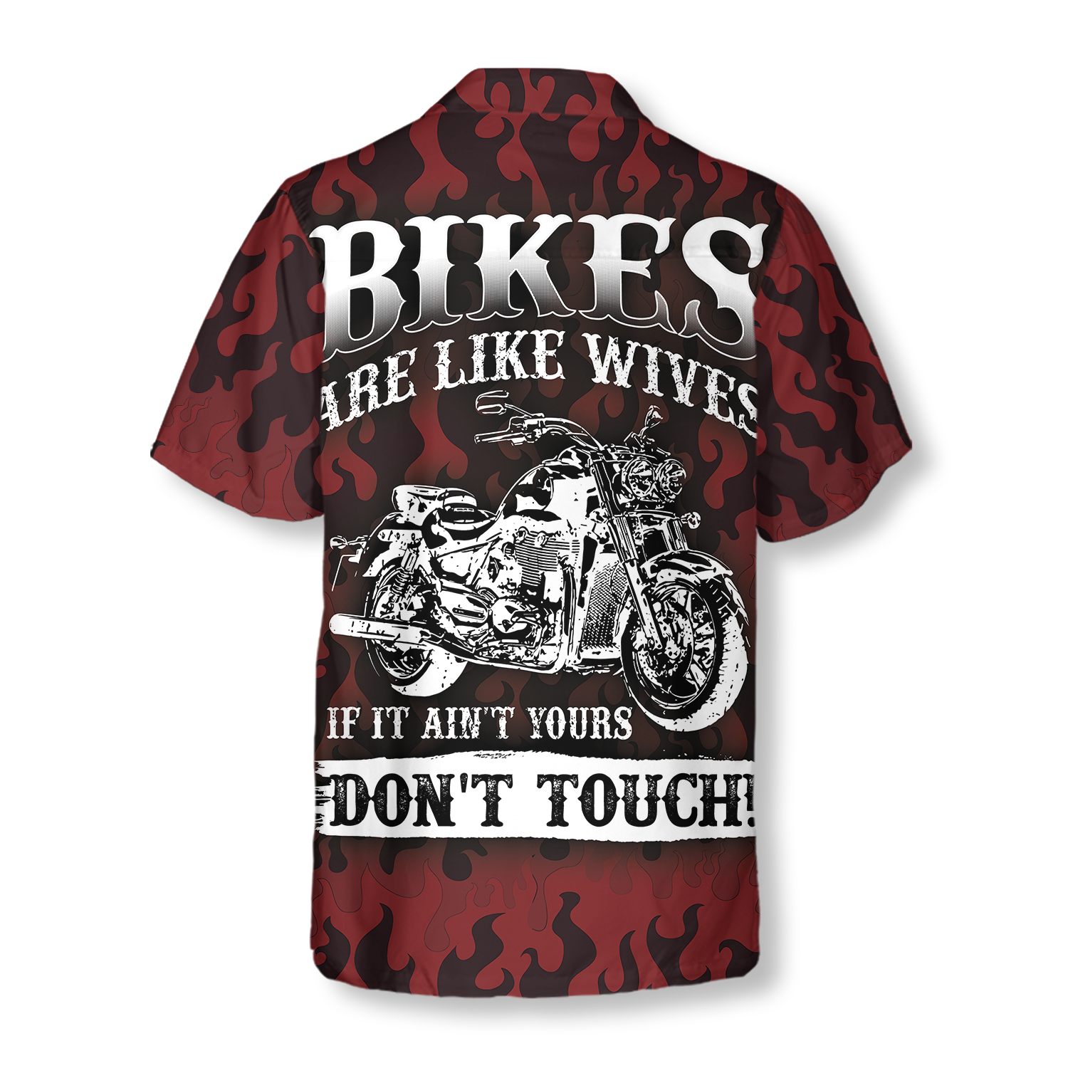 Don't Touch My Motorbike Hawaiian Shirt