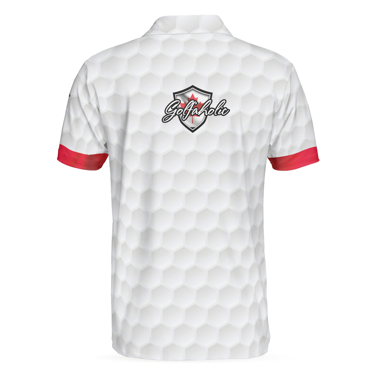 Golf Canada Flag Pin Up Girl Polo Shirt, Canadian Golf Shirt For Men