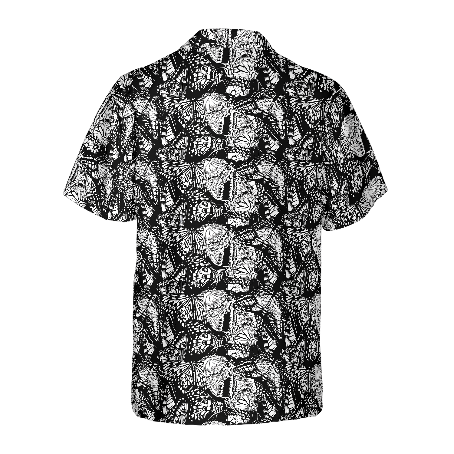 Black And White Butterfly Shirts For Men Hawaiian Shirt