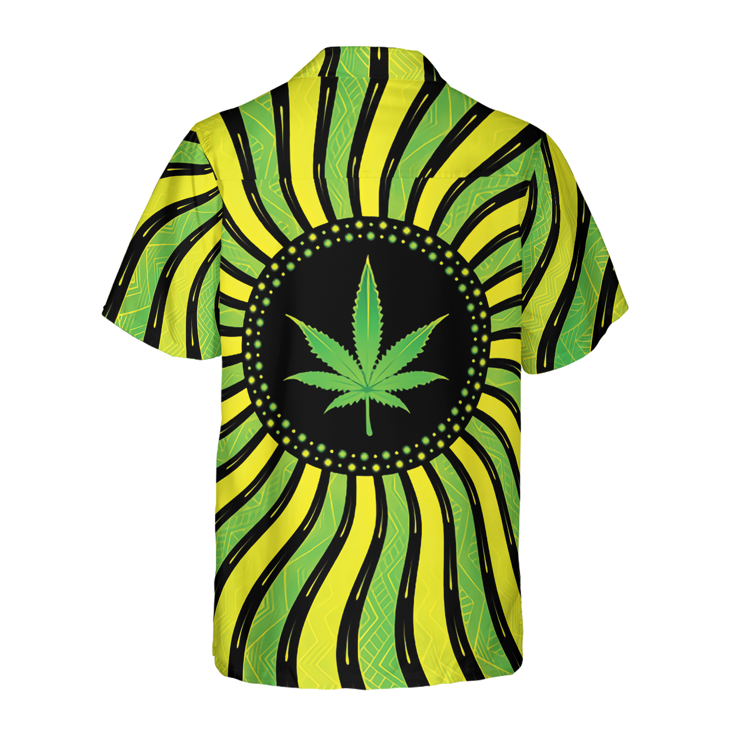 Magic Marijuana Leaf With Sacred Geometry Hawaiian Shirt
