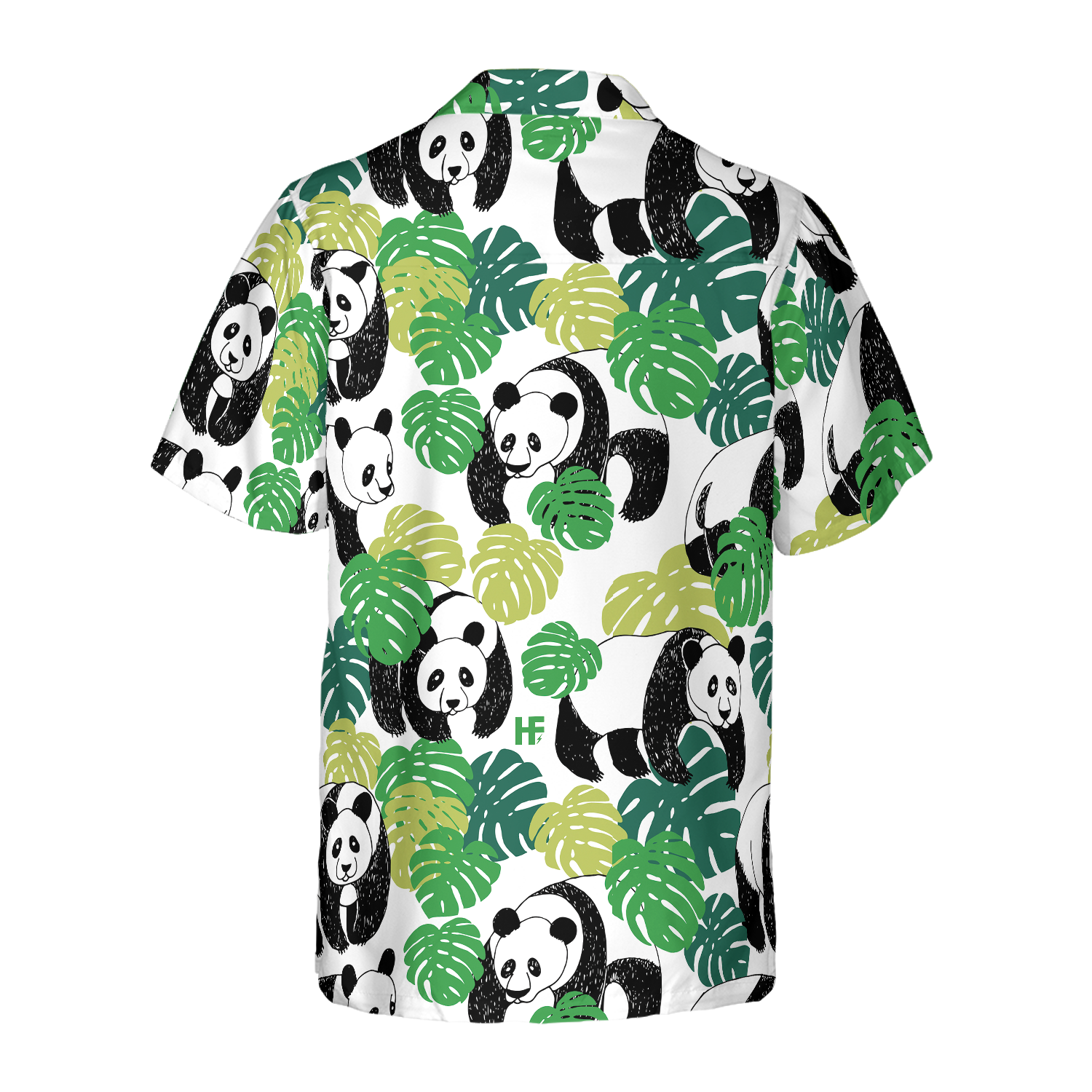 Panda Leaves Hawaiian Shirt
