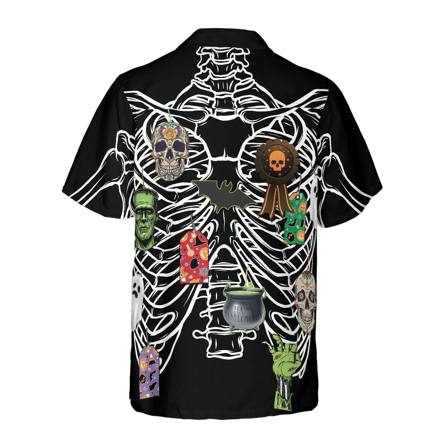 Skeleton Decorate Halloween Hawaiian Shirt, Unique Halloween Shirt For Men And Women