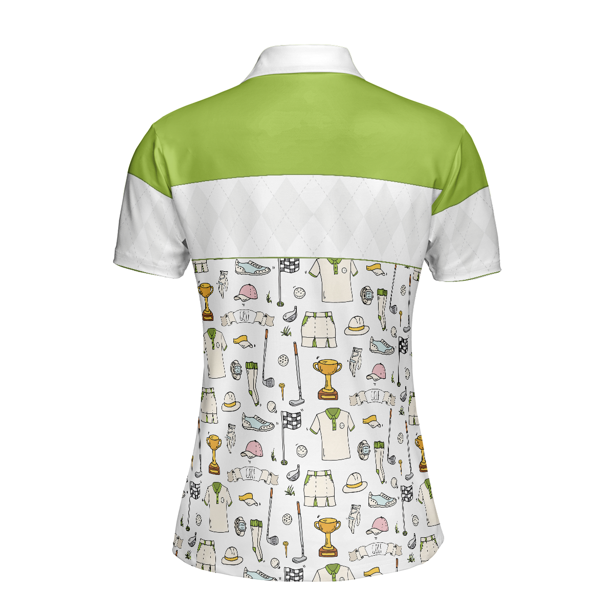Golf Life In Green V2 Short Sleeve Women Polo Shirt