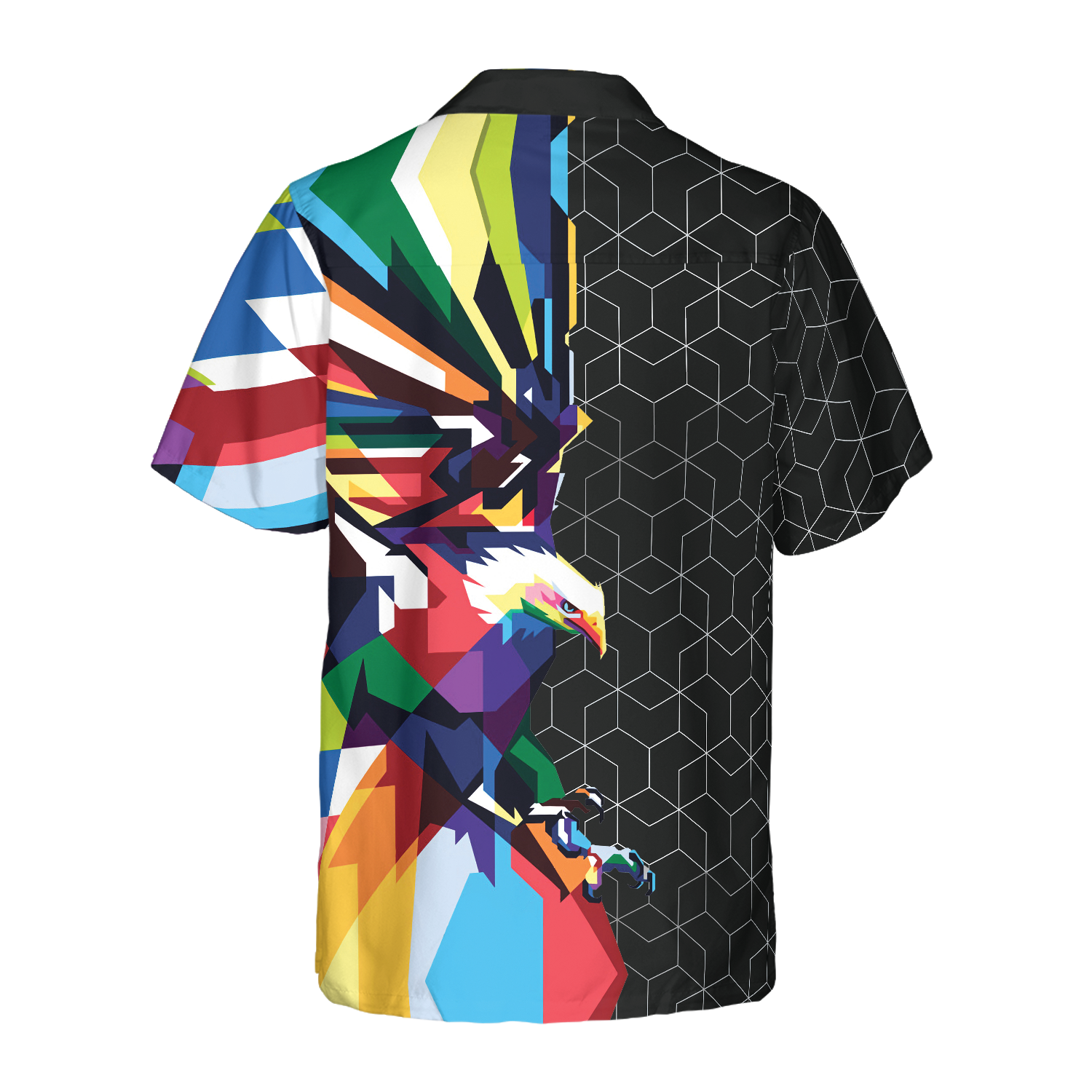 Awesome Colorful American Eagle Design Hawaiian Shirt