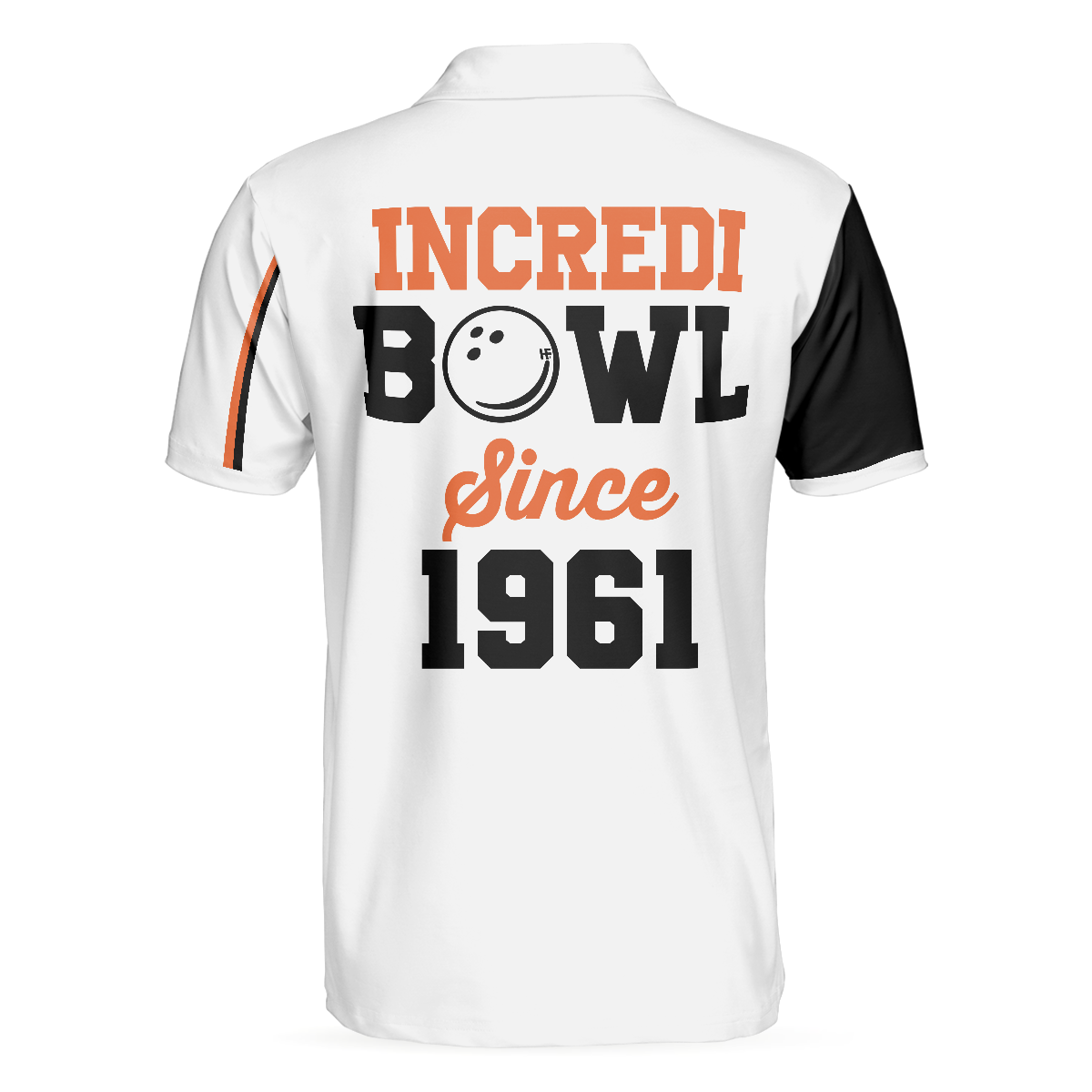 Incredi Bowl Bowling Polo Shirt, White Bowling Shirt For Men