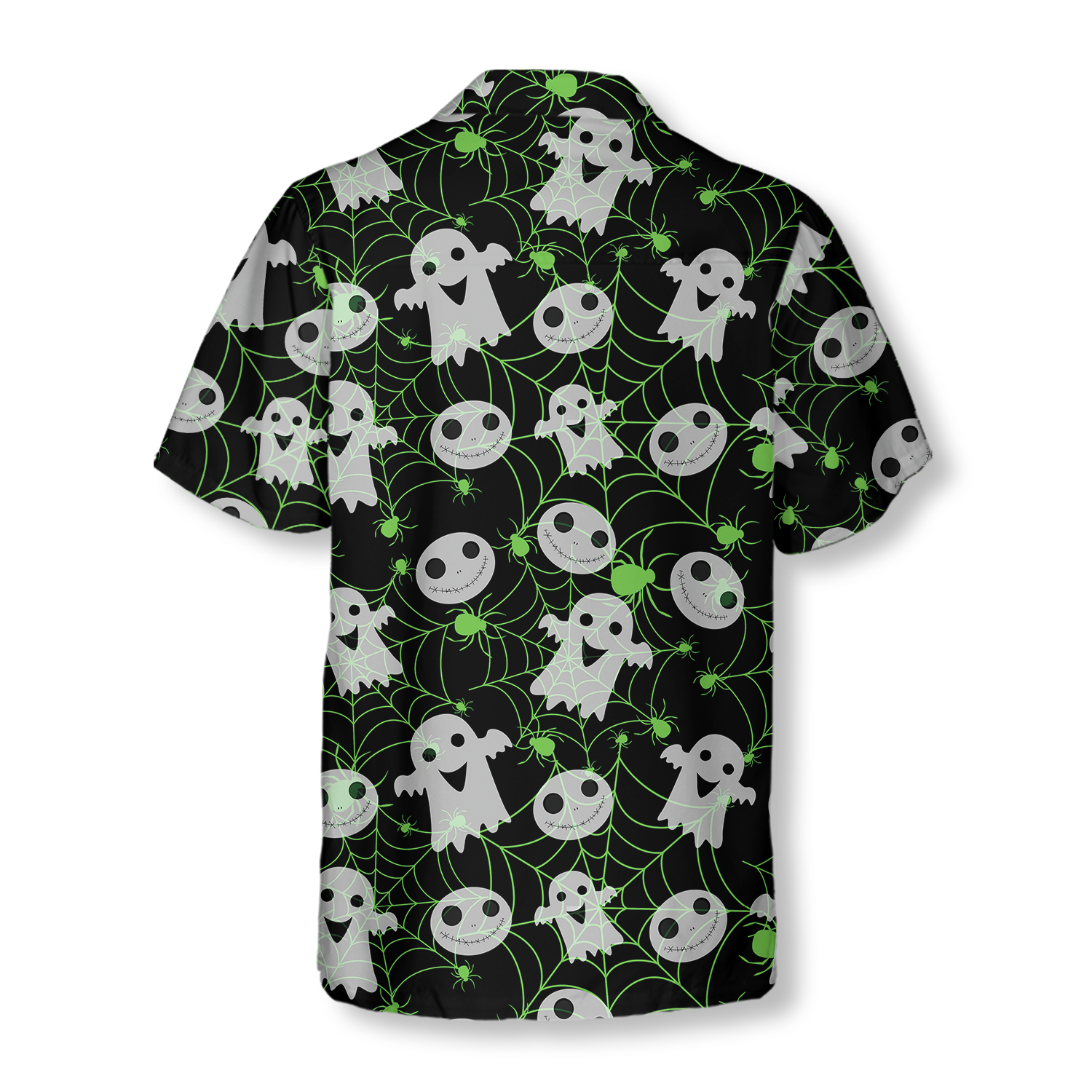 Halloween Spider Web Shirt For Men Hawaiian Shirt