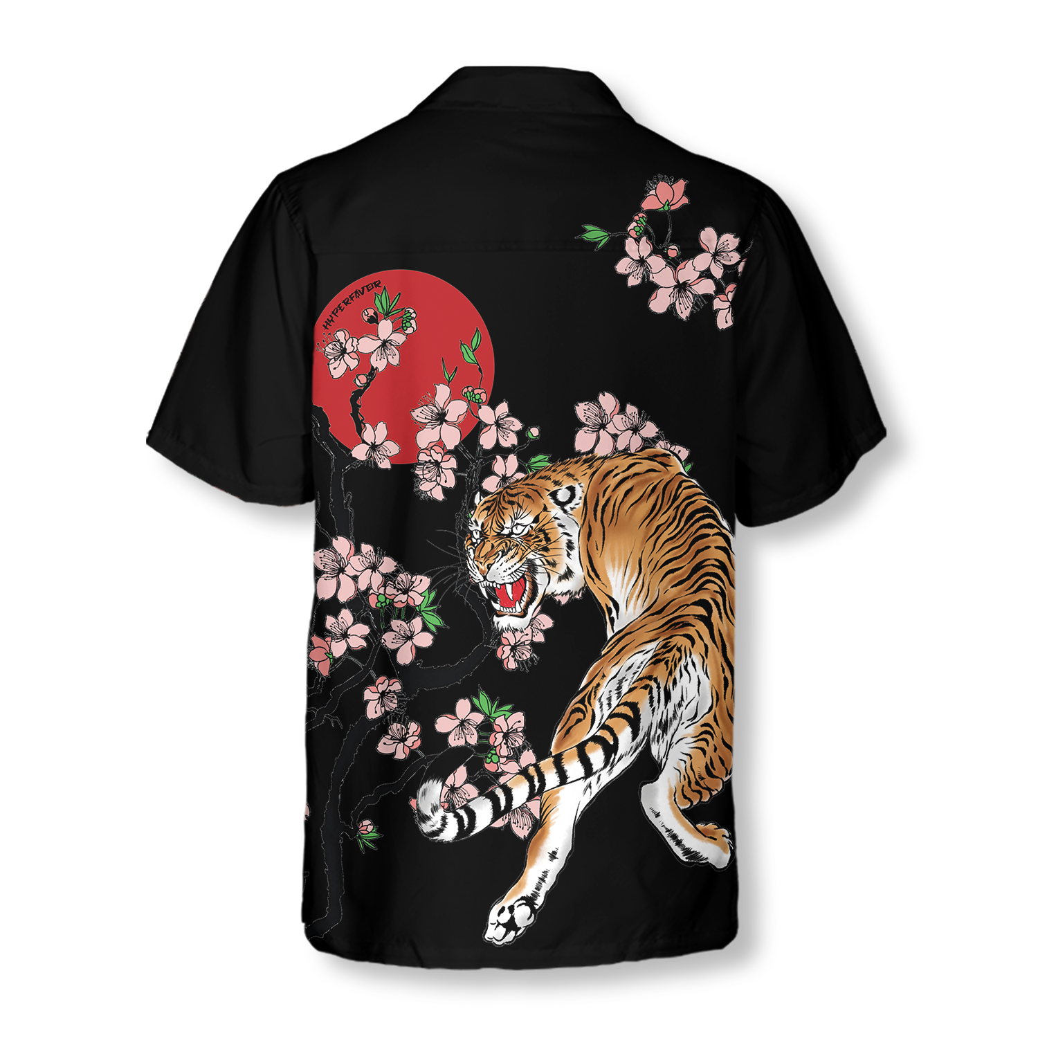 Japanese Tiger Sakura Shirt For Men Hawaiian Shirt