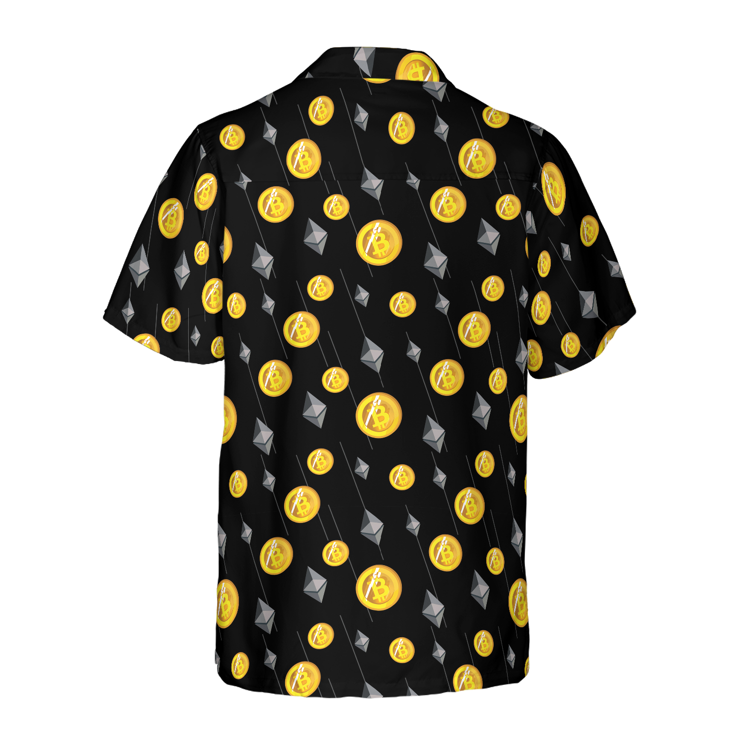 Cryptocurrency Bitcoin And Ethereum Hawaiian Shirt