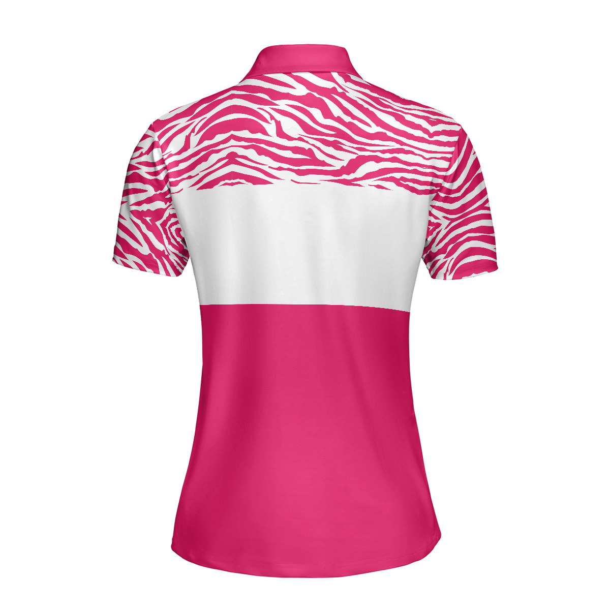 Plan For The Day Pink Golf Short Sleeve Women Polo Shirt
