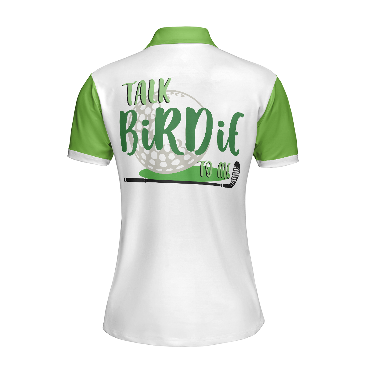 Talk Birdie To Me Golf Short Sleeve Women Polo Shirt