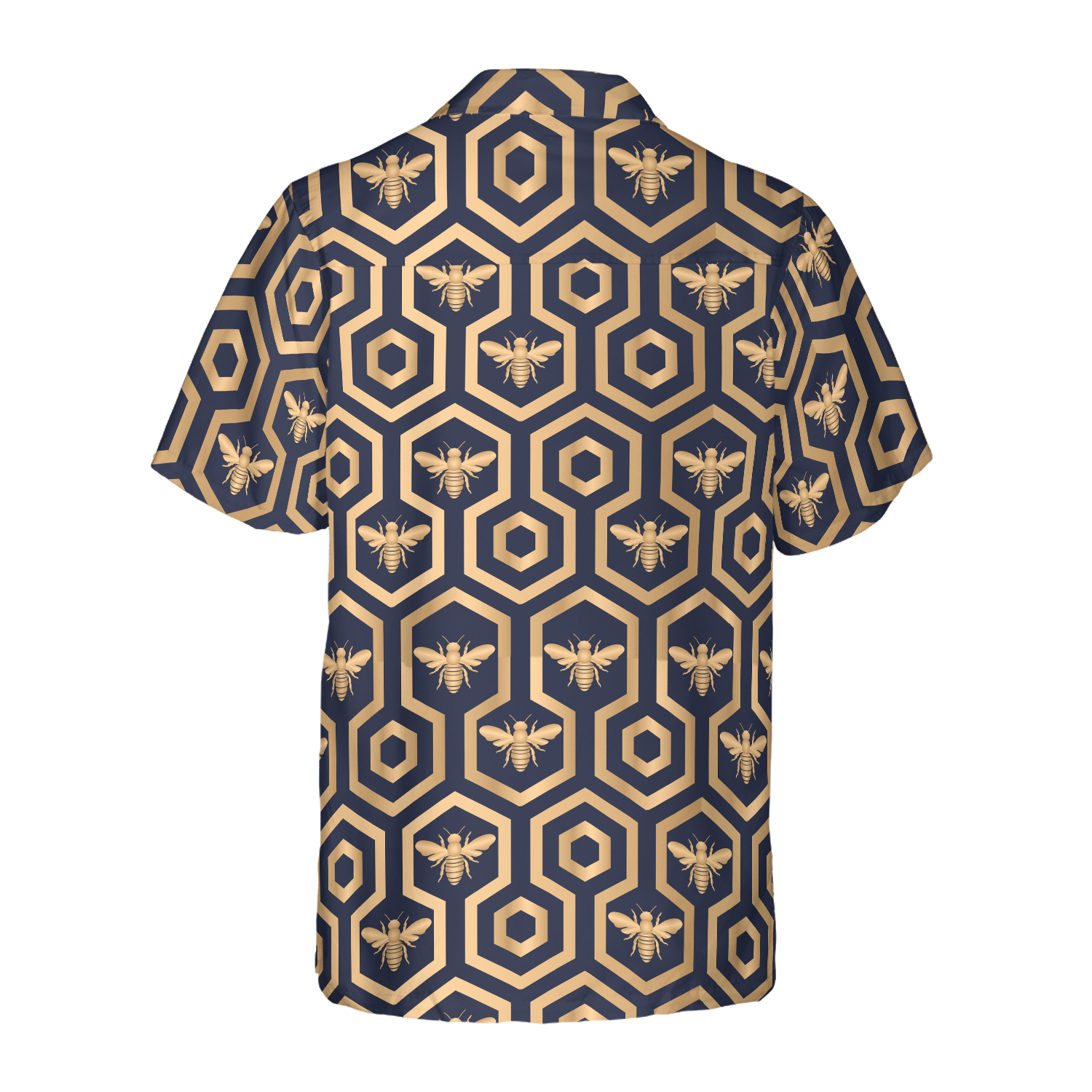 Bee Hive Hexagon Shirt For Men Hawaiian Shirt