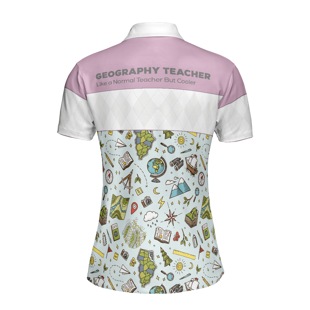 Geography Teacher Short Sleeve Women Polo Shirt
