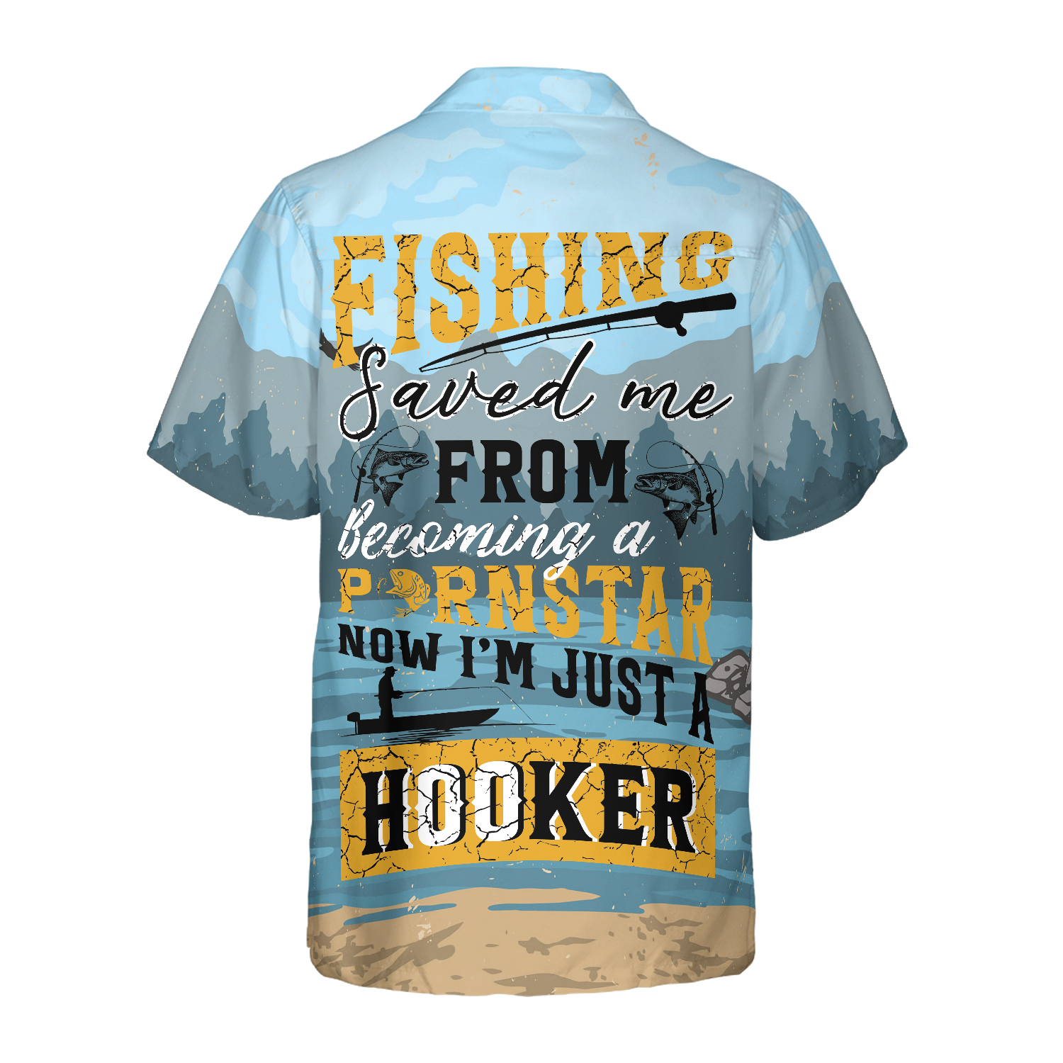 Fishing Saved Me Fishing Hawaiian Shirt, Funny Fishing Shirt For Women, Unique Gift For Fishers