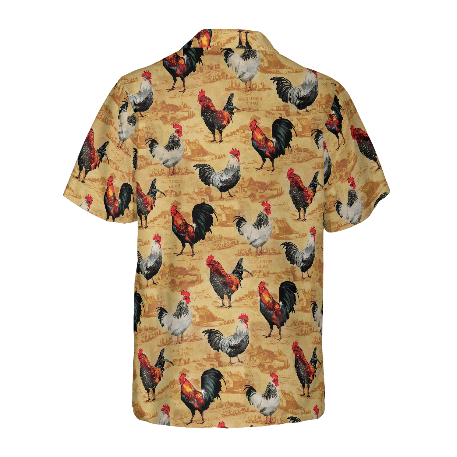 Vintage Chicken Farm Shirt For Men Hawaiian Shirt