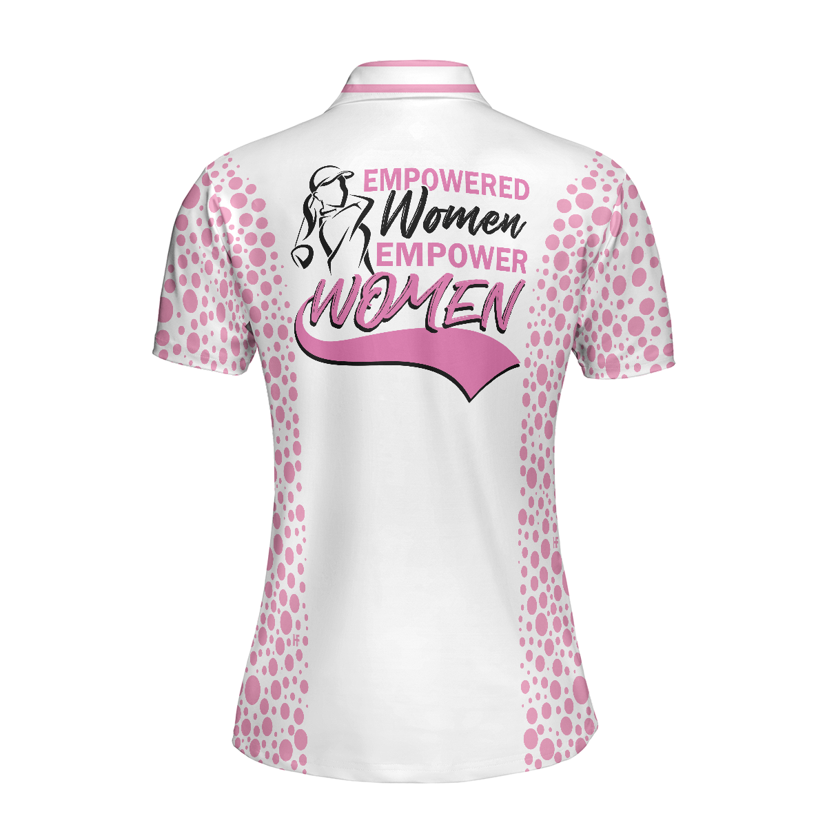 Empowered Women Empower Women Golf Pink Short Sleeve Women Polo Shirt, Golf Shirt For Ladies, Unique Female Golf Gift