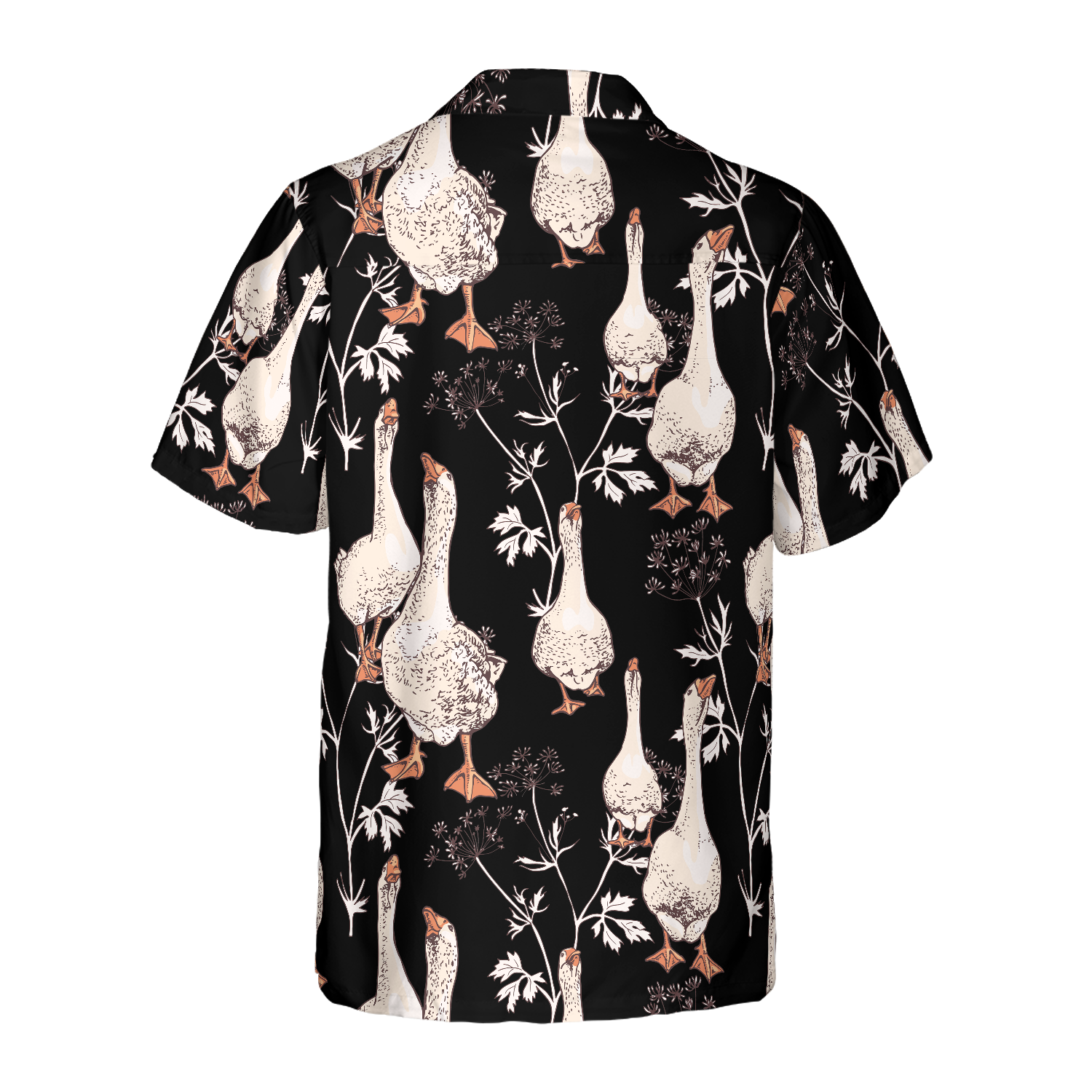 Seamless Gooses Pattern Shirt For Men Hawaiian Shirt