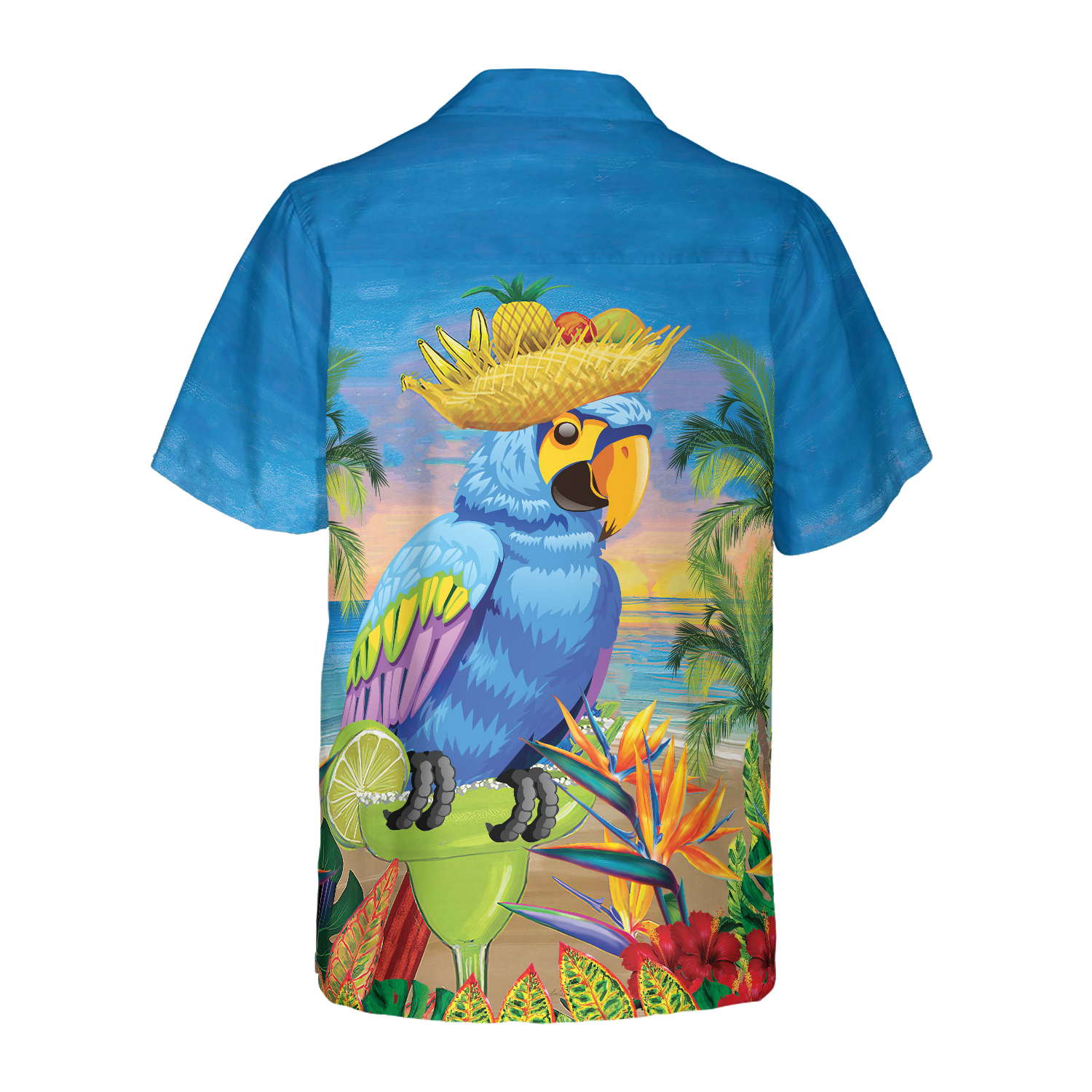 Summer Beach Parrot Hawaiian Shirt
