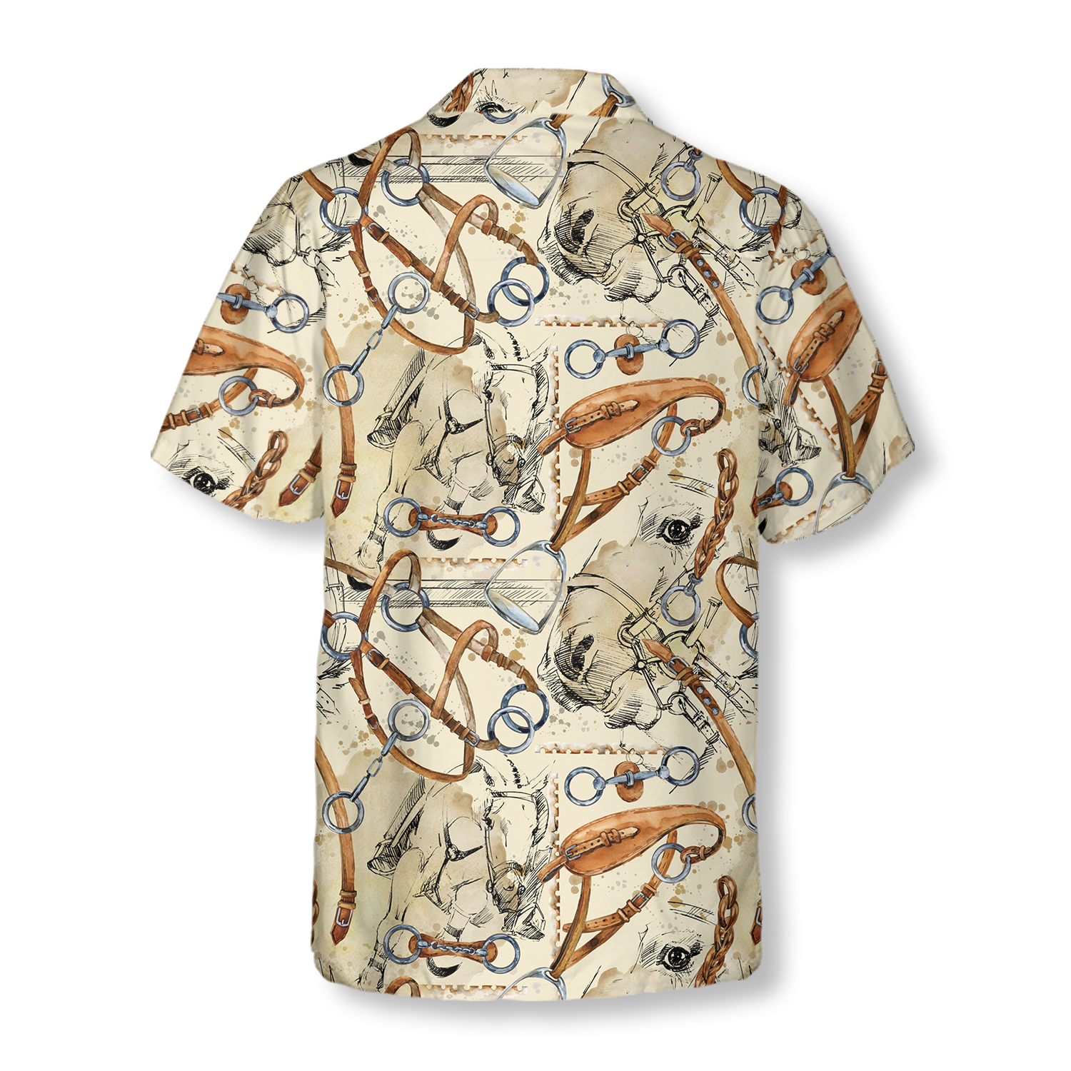 Horse Watercolor Shirt For Men Hawaiian Shirt