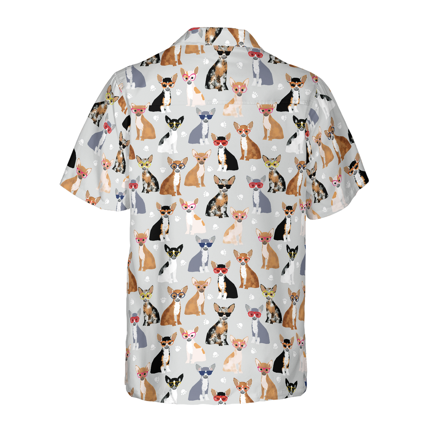 Stylish Chihuahua With Glasses Hawaiian Shirt